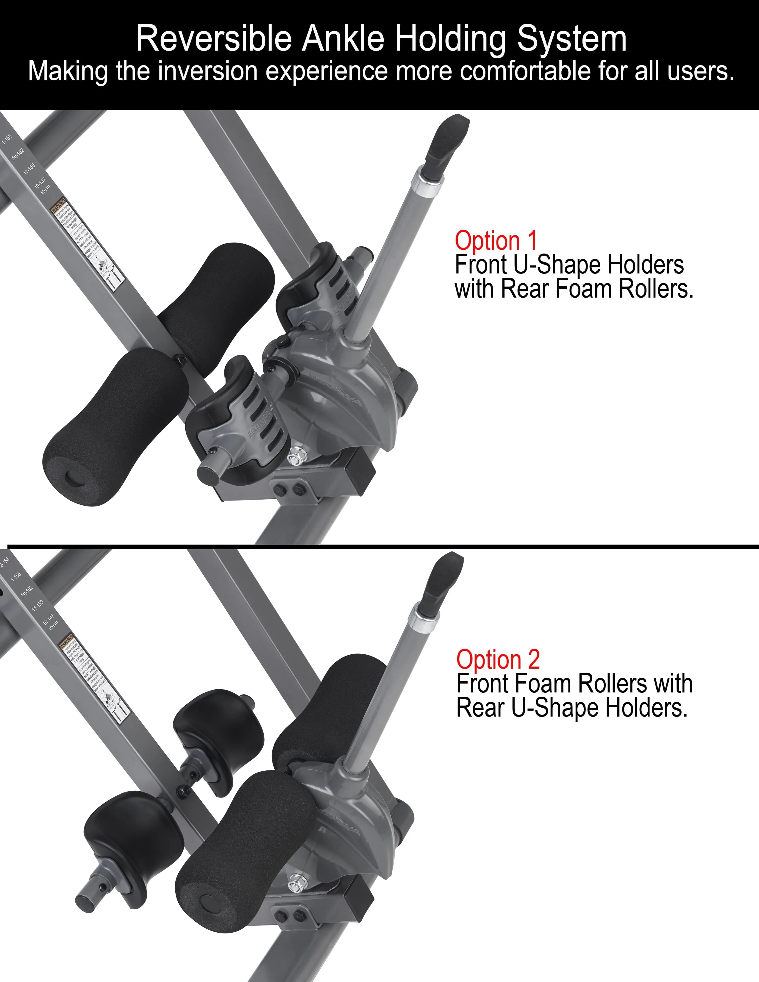 Innova ITM5950 Advanced Heat and Massage Therapeutic Inversion Table, , 300 lb Max Weight Capacity Image 6