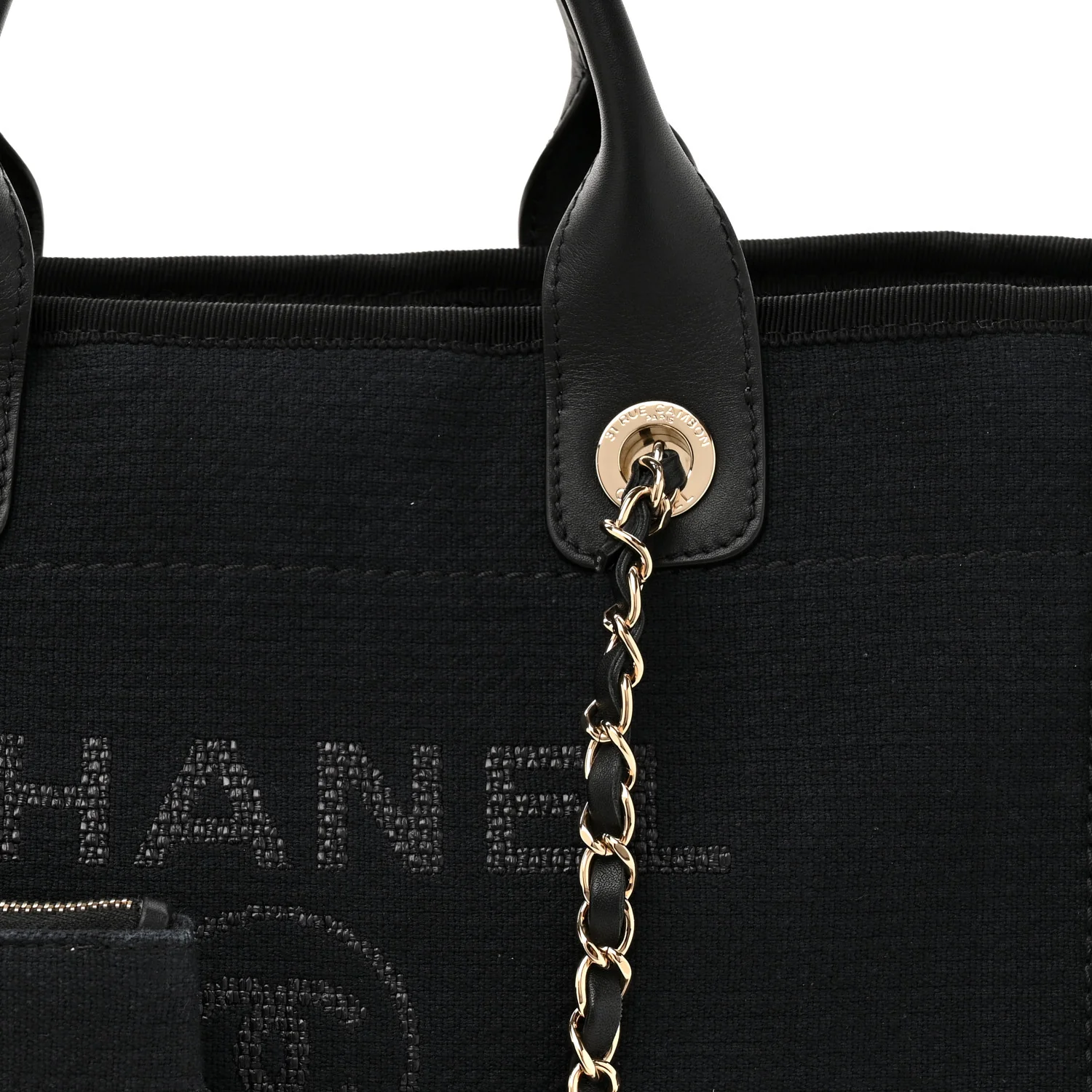 Mixed Fibers Small Deauville Tote Black