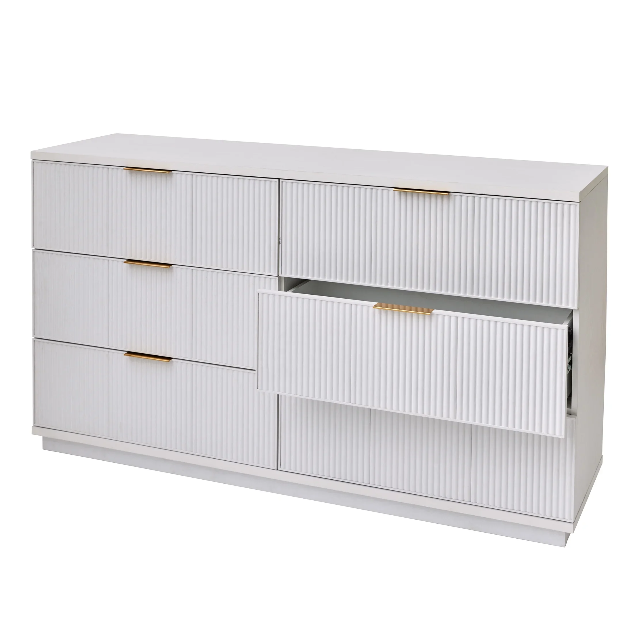 Better Homes and Gardens Lillian 6 Drawer Dresser, White