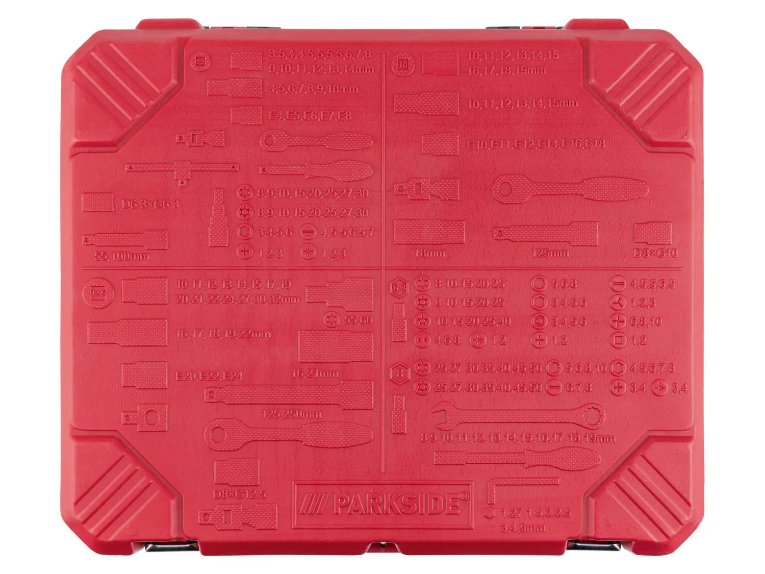 Coffret de clés à douille PARKSIDE, 216 pièces