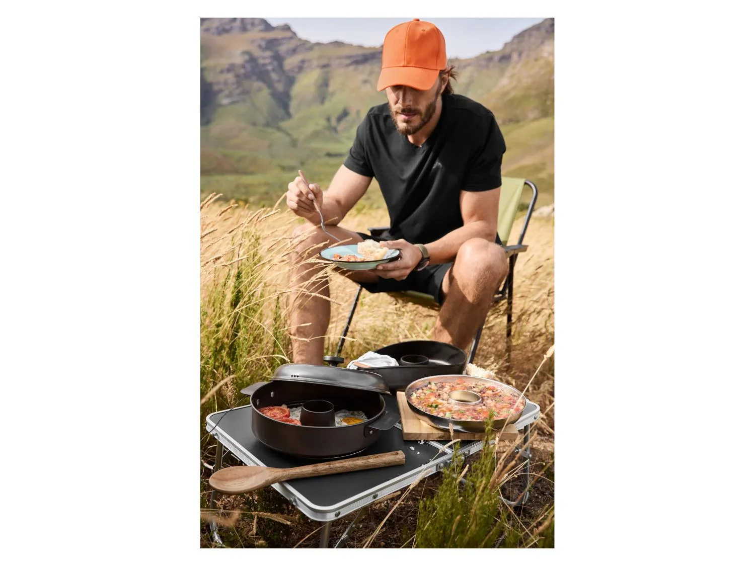 CRIVIT Set four de camping