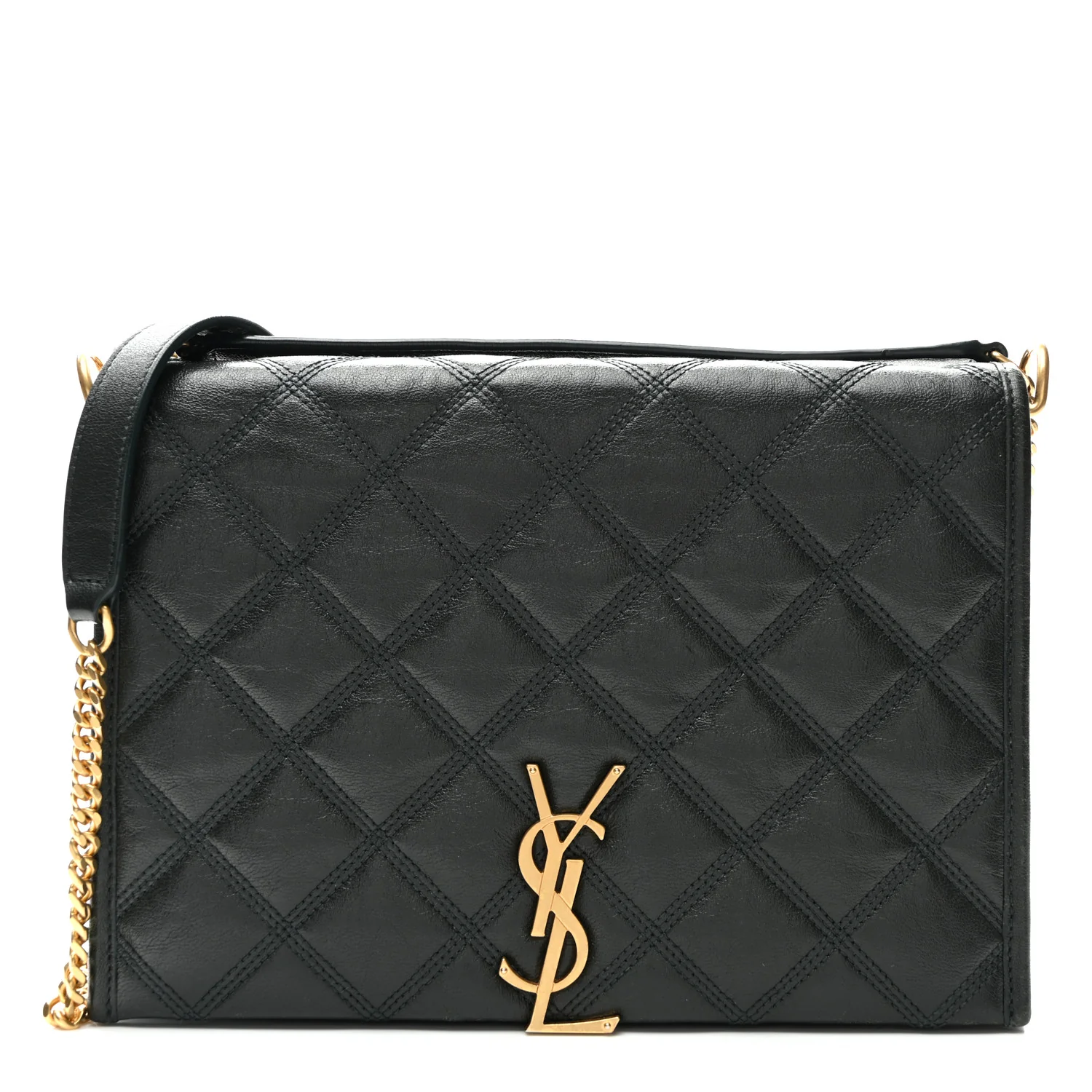 Lambskin Quilted Mini Becky Chain Bag Vert Fonce
