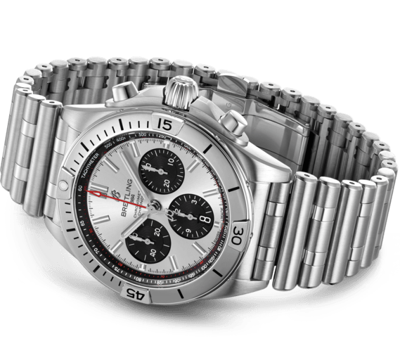 [Super Clone]Breitling Watch Chronomat B01 42 Silver Bracelet