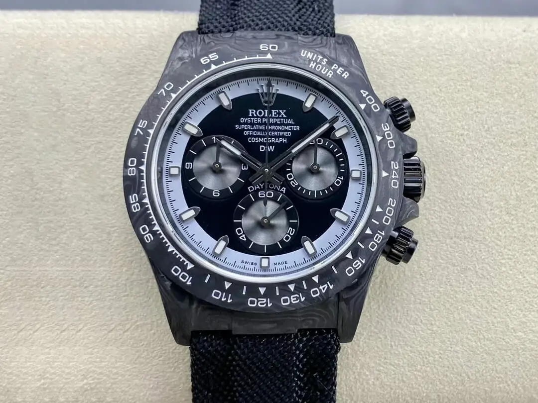 Rolex Daytona Cosmograph Noob Factory Diw Black Carbon Fiber Case