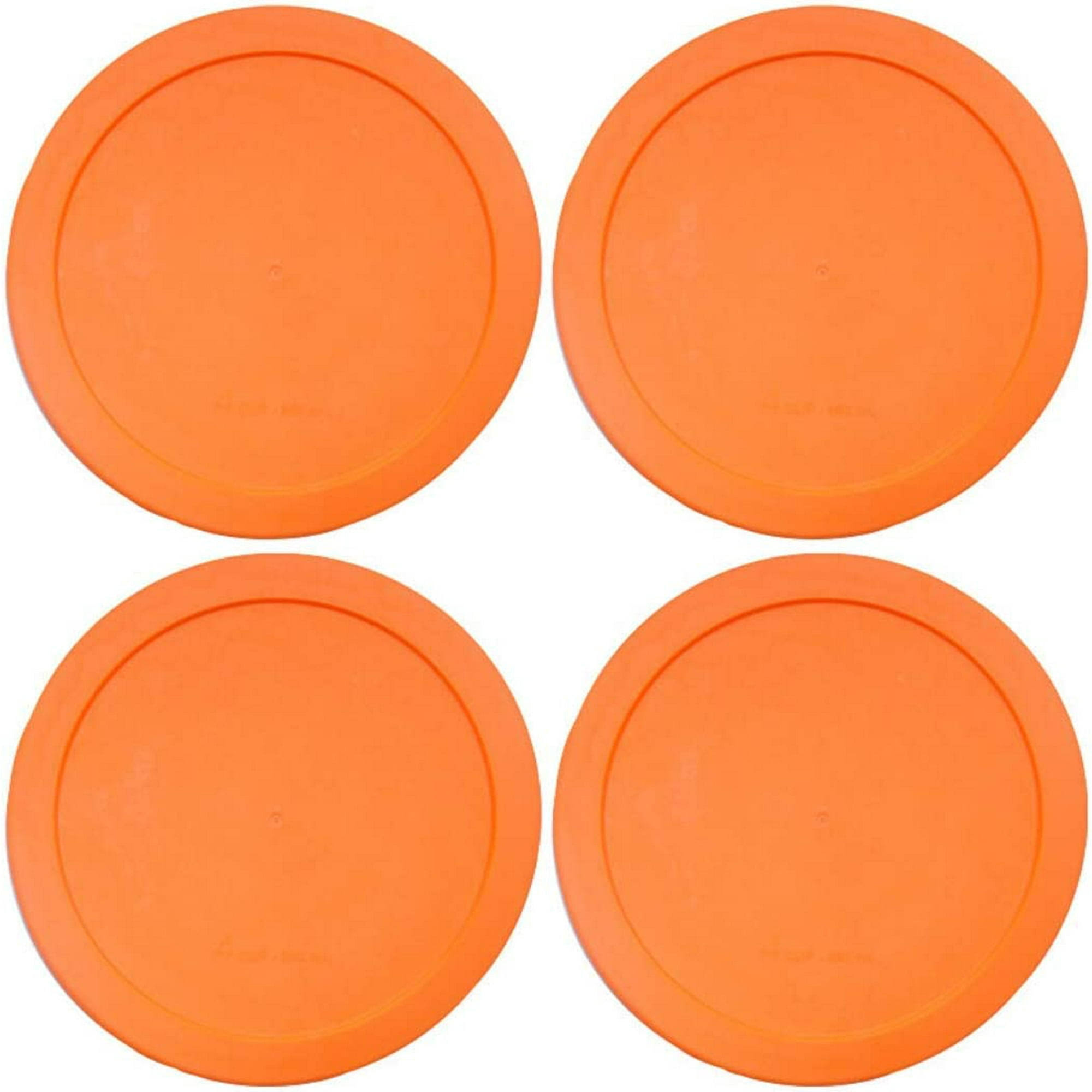 IDB | Lids for Pyrex and Anchor Round Glass Containers 4-Cups Blue-6 Pack