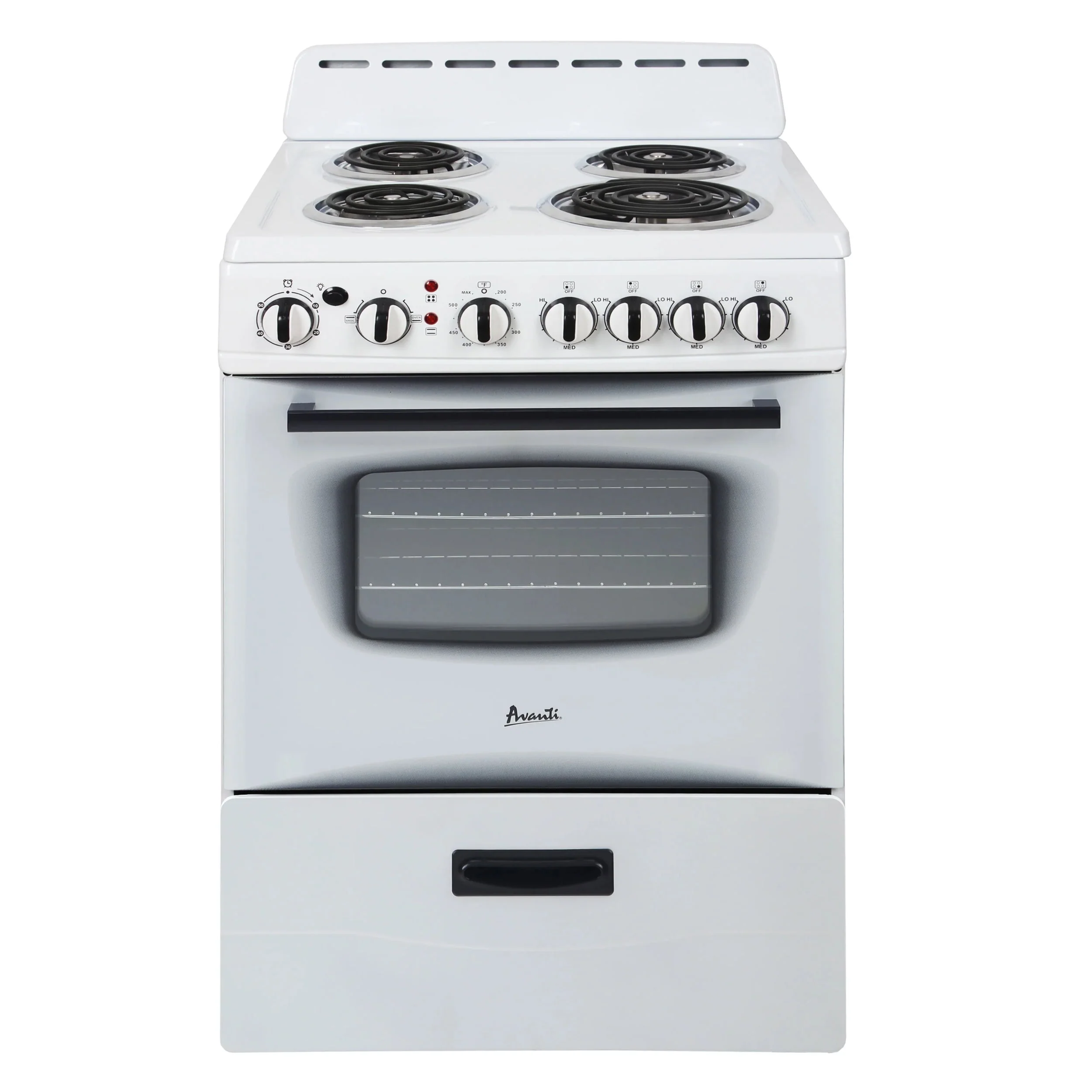 Avanti ERU240P0W 24 in Electric Freestanding Range - White