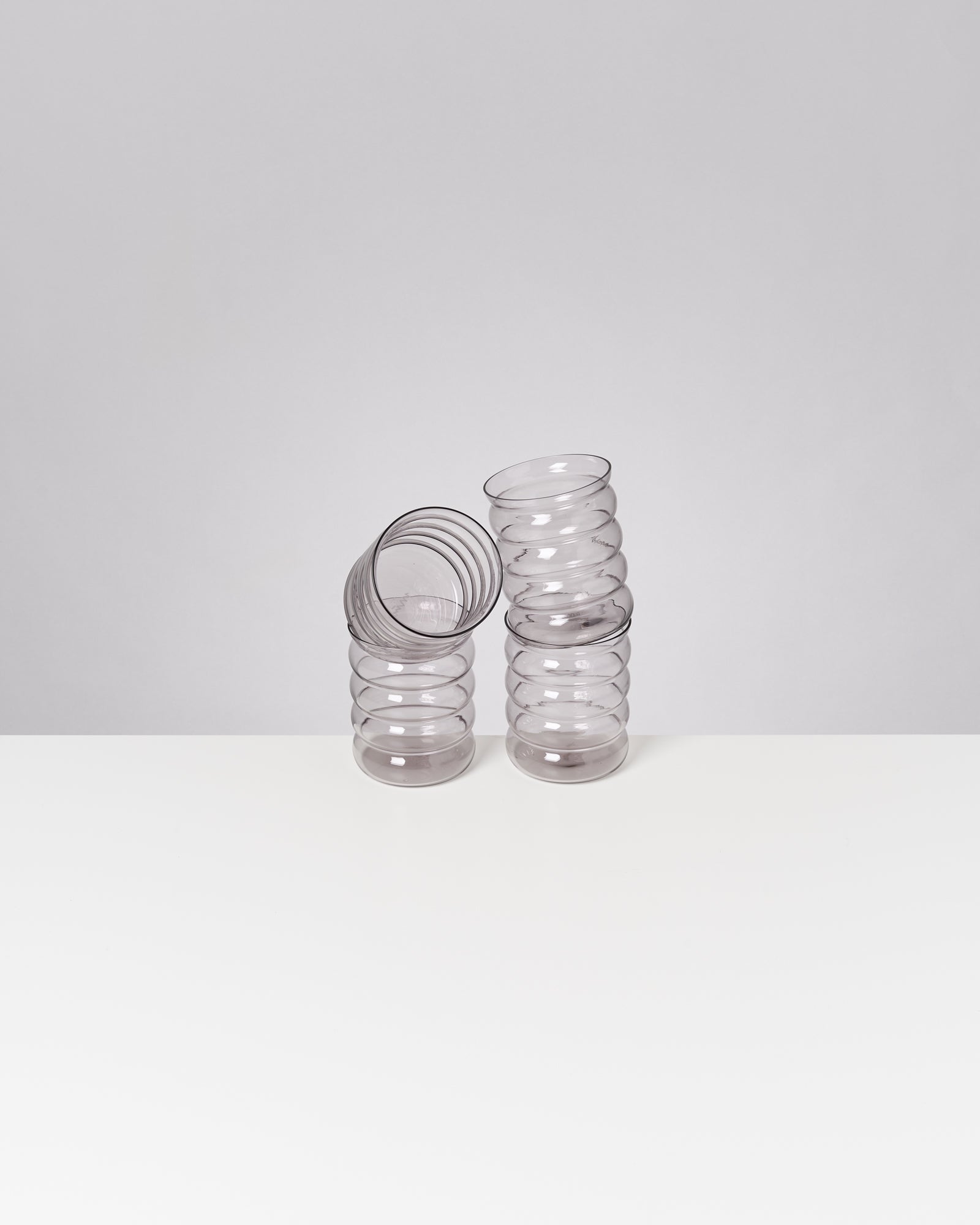 JOIA - LARGE GLASS BUBBLE GRAY SET OF 4