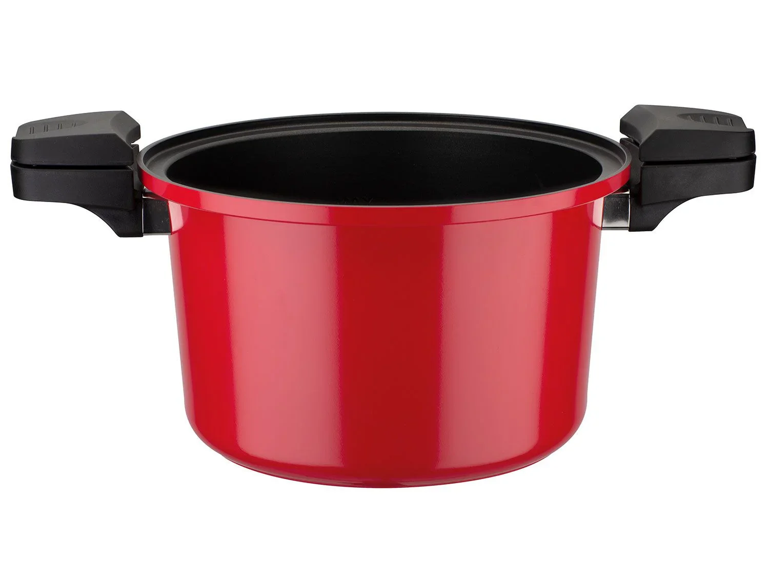 Casserole basse consommation GSW, couvercle en verre avec soupape  vapeur, en aluminium, revtement anti-adhsif