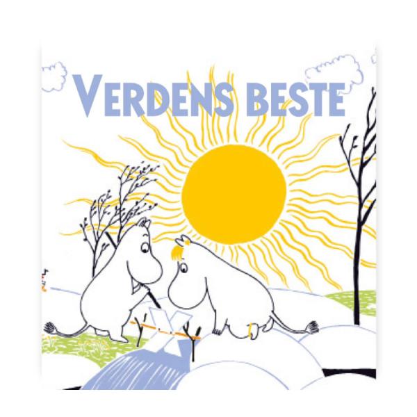 Mummi kort dobbelt Verdens beste hvit