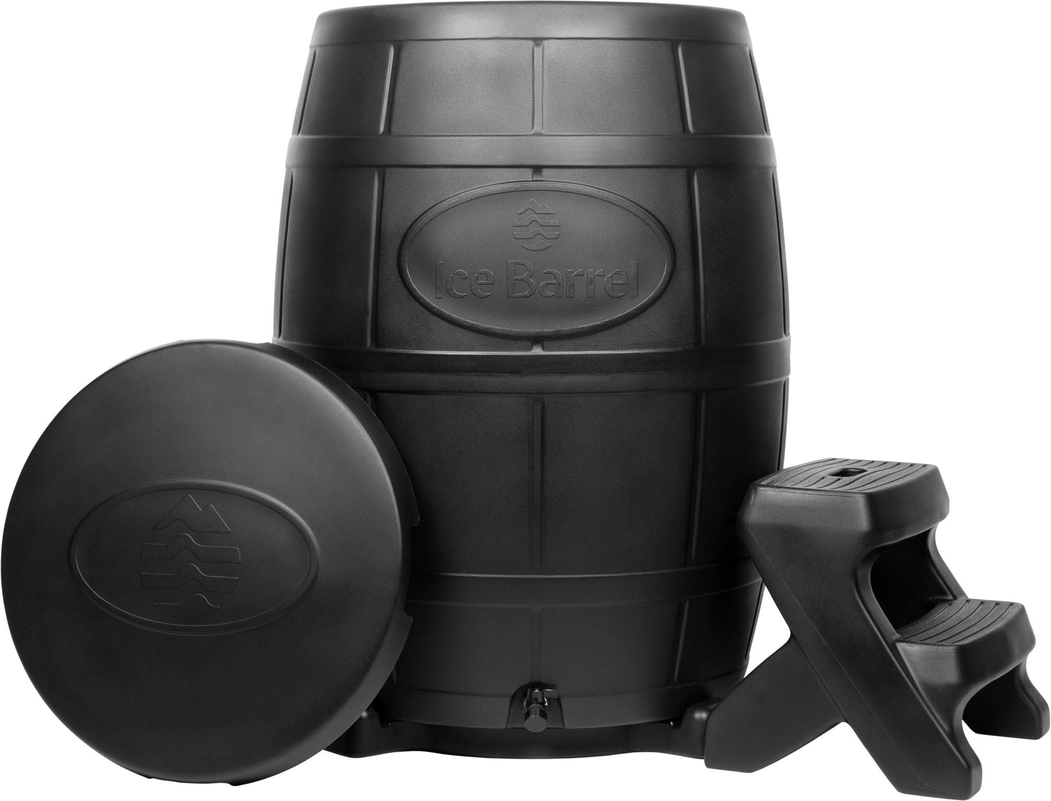 Ice Barrel Cold Plunge Ice Bath Training Charcoal Black