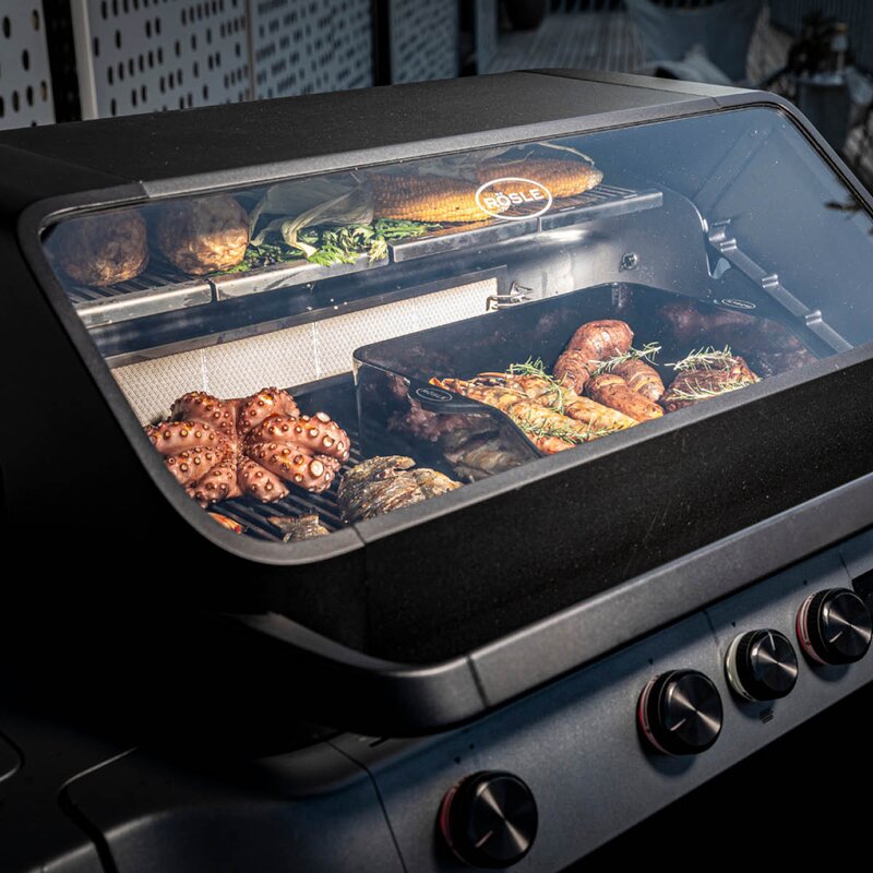 BlazeFlame Master 4 gassgrill 28100W svart