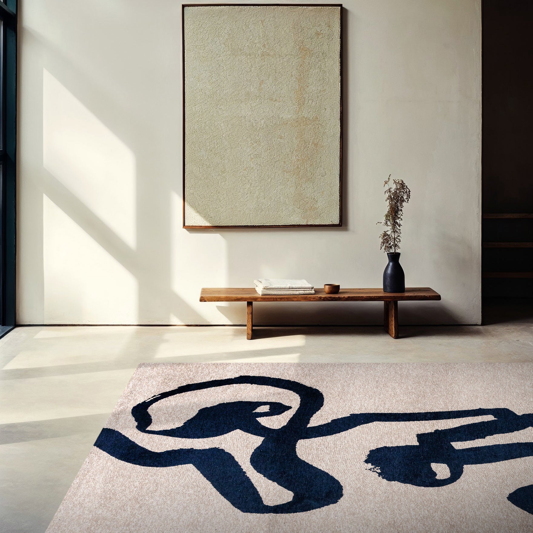 Louis de Poortere Ribbon Vloerkleed 240 x 340 cm - Sea Ink