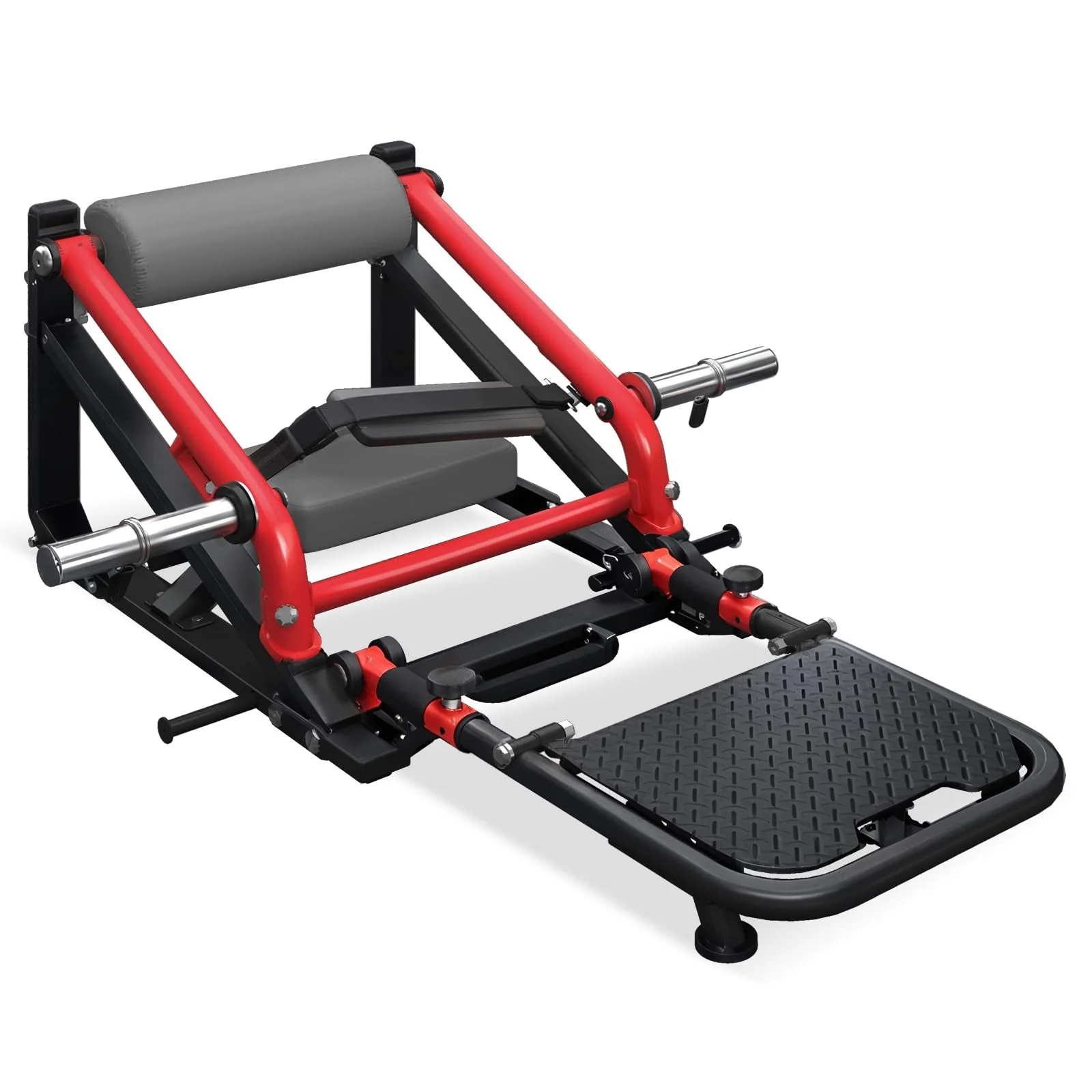 AECOJOY Hip Thrust Machine with Adjustable Footboard, 800LBS Plate-Loaded Glute Bridge Machine
