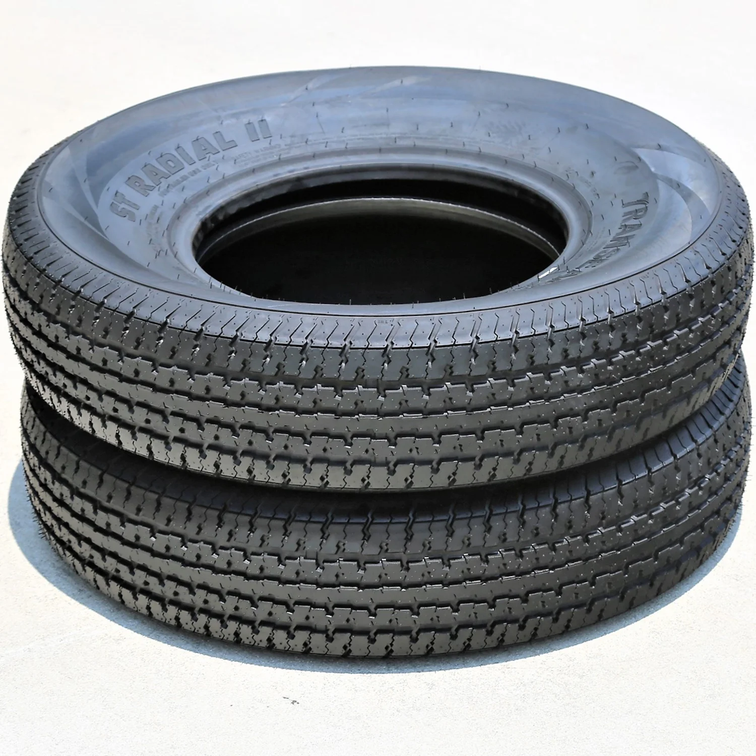 Set of 4 Transeagle ST Radial II Steel Belted ST205/75R14 205/75R14 105/101 L D 8 Ply Trailer Tires