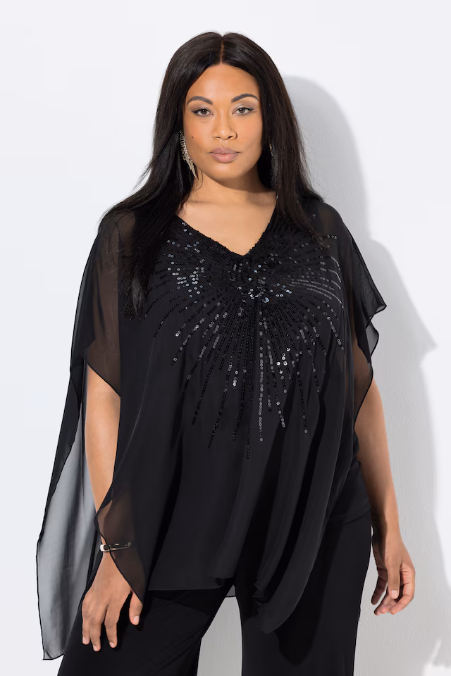 Sequined Chiffon Blouse