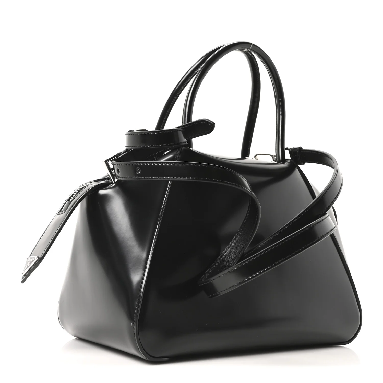 Spazzolato Small Supernova Handbag Black