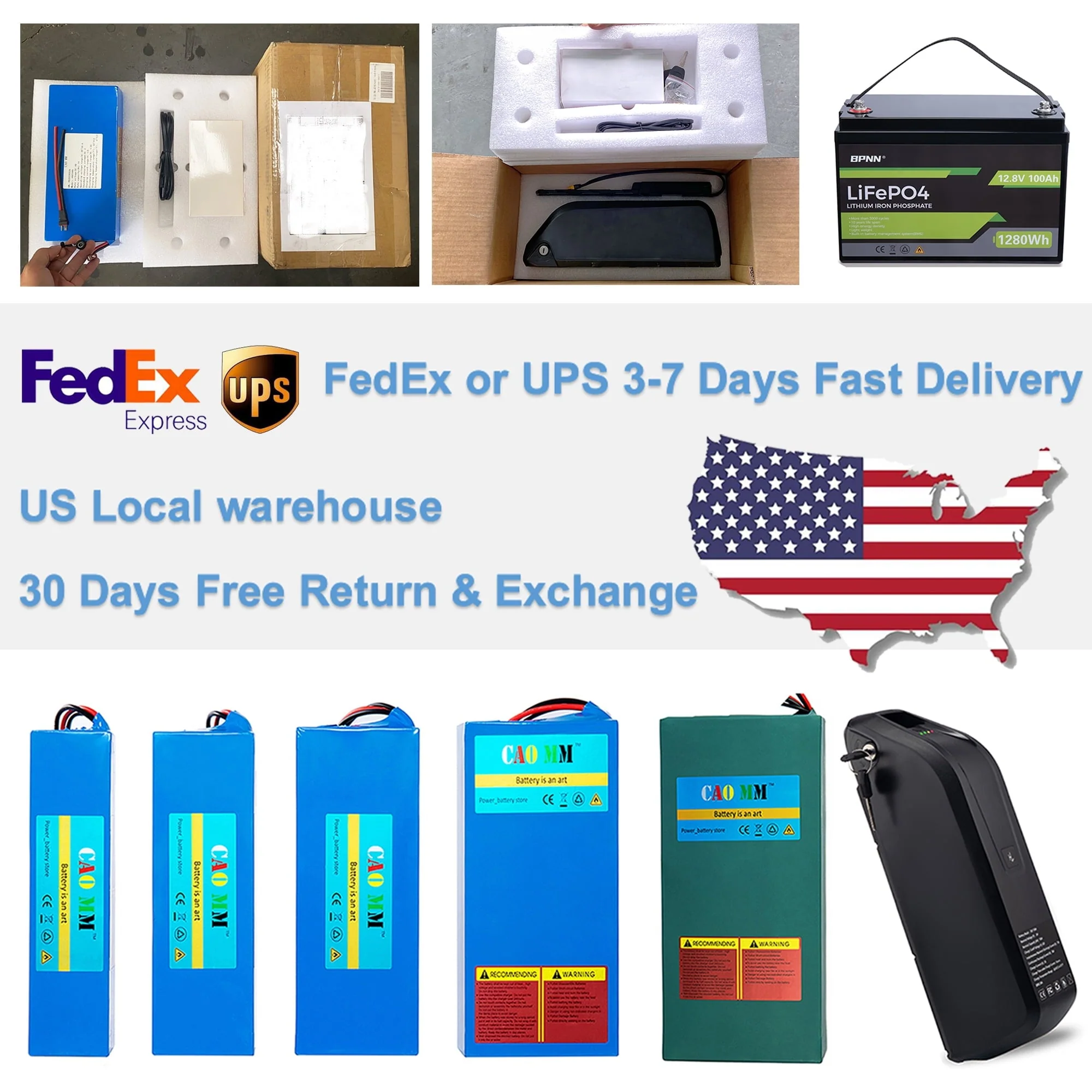 1PC 48V 10Ah Ebike Battery Without Charger Set 48V Lithium Battery for 1000W Electric Bike Tricycle Image 8