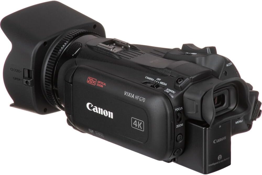 Canon VIXIA HF G70 4K Camcorder – UHD Video Camera with 20x Optical Zoom  1/2.3