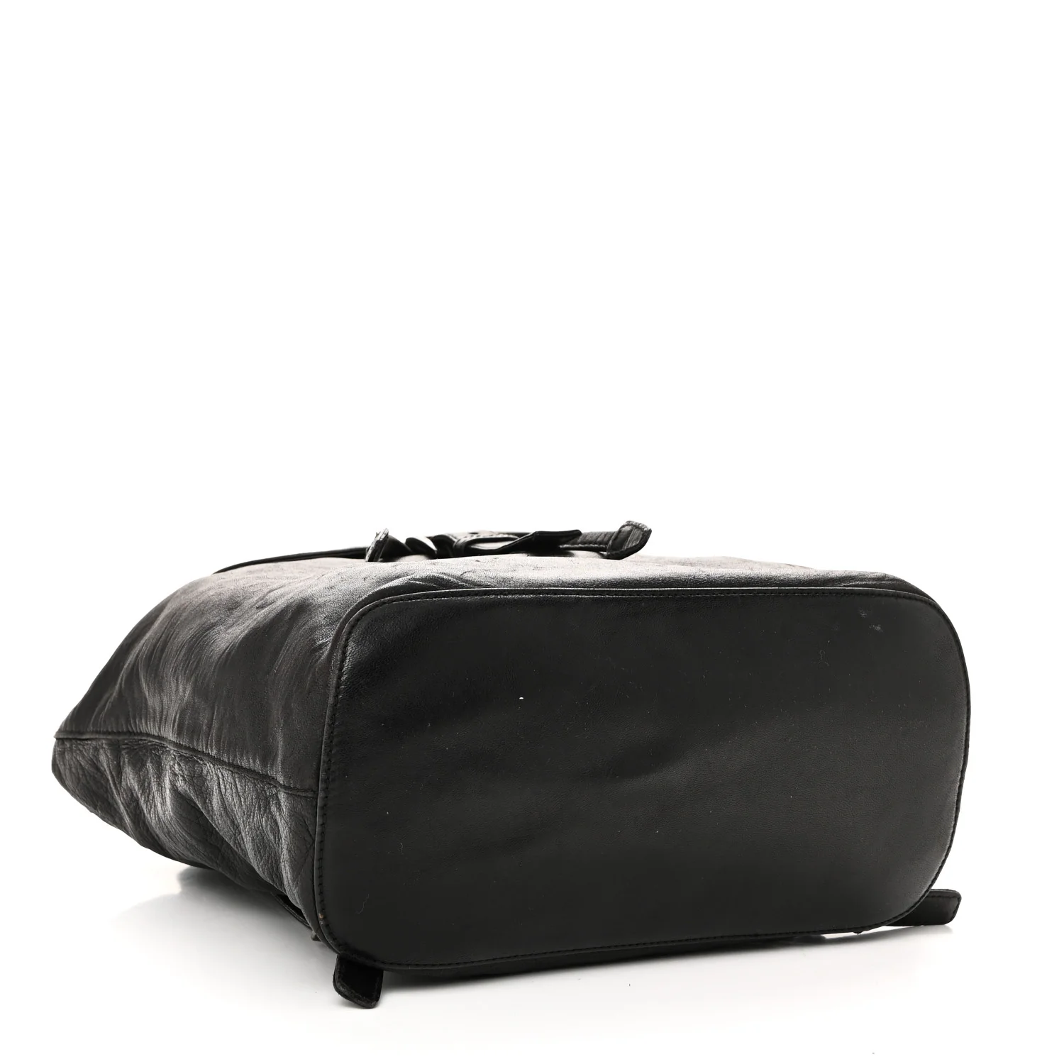 Soft Calfskin Cinch Backpack Black
