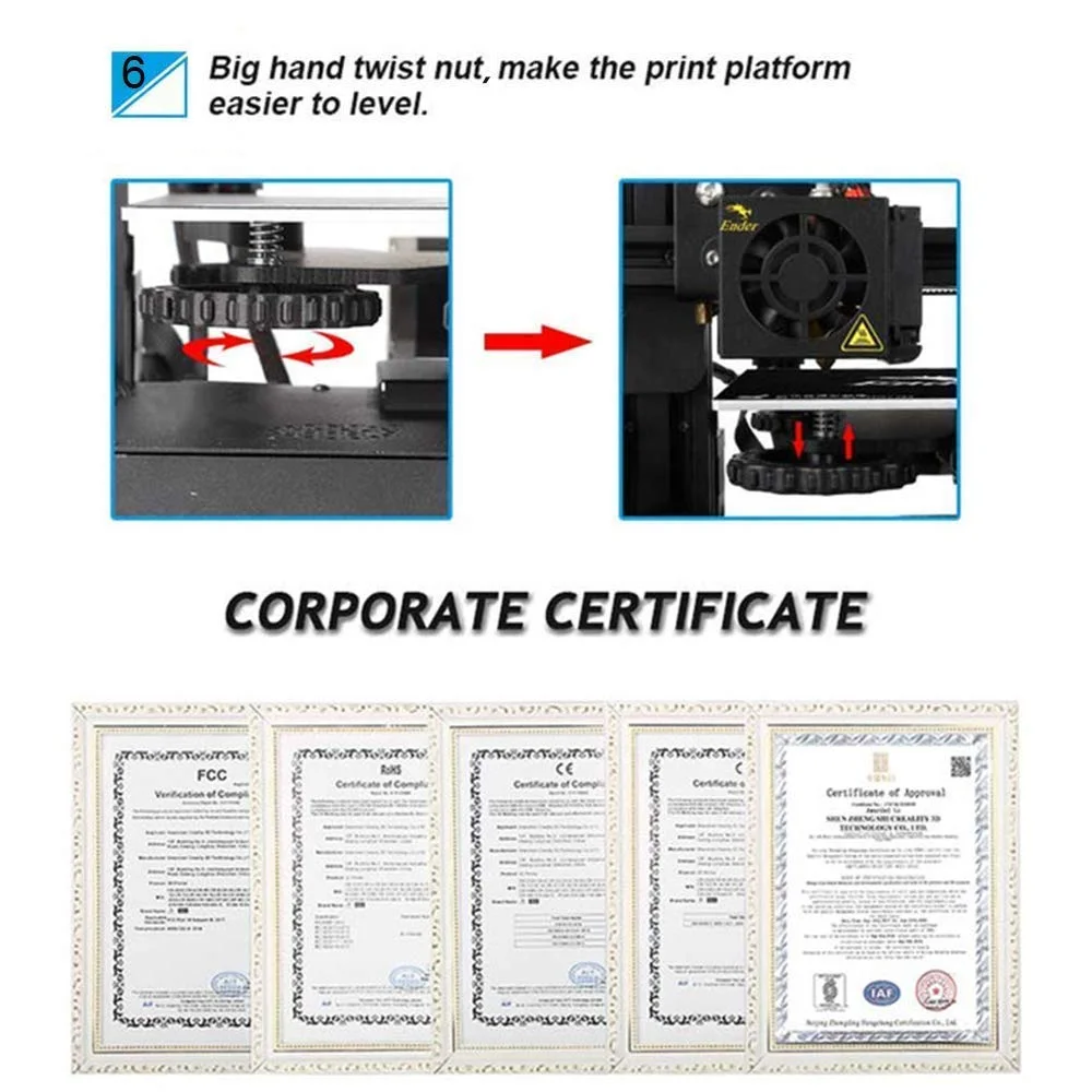 Ender 3 3D Printer Fully Open Source with Resume Printing Function Printing Size 220x220x250mm Aluminum Black(ender-3) - Image 2