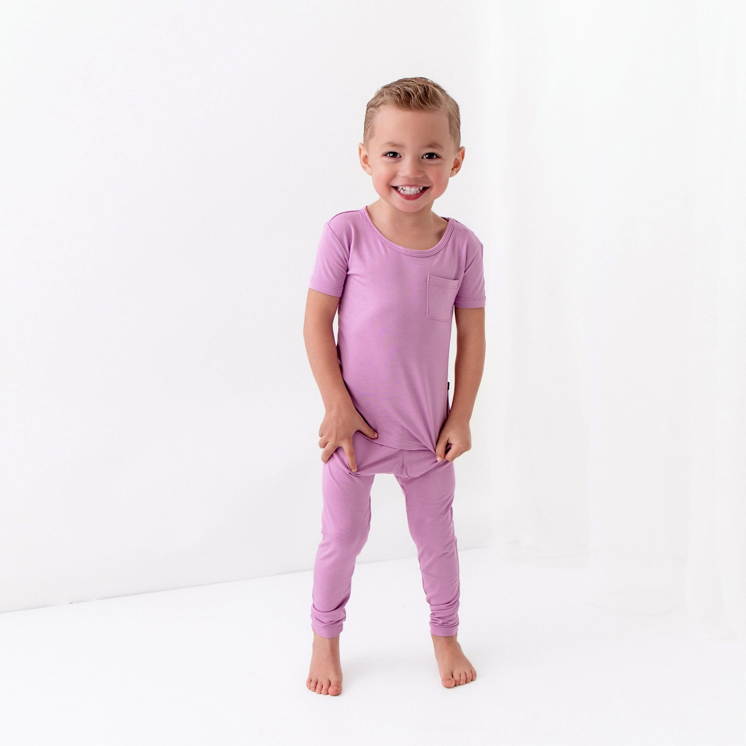 Short Sleeve with Pants Pajamas in Poi