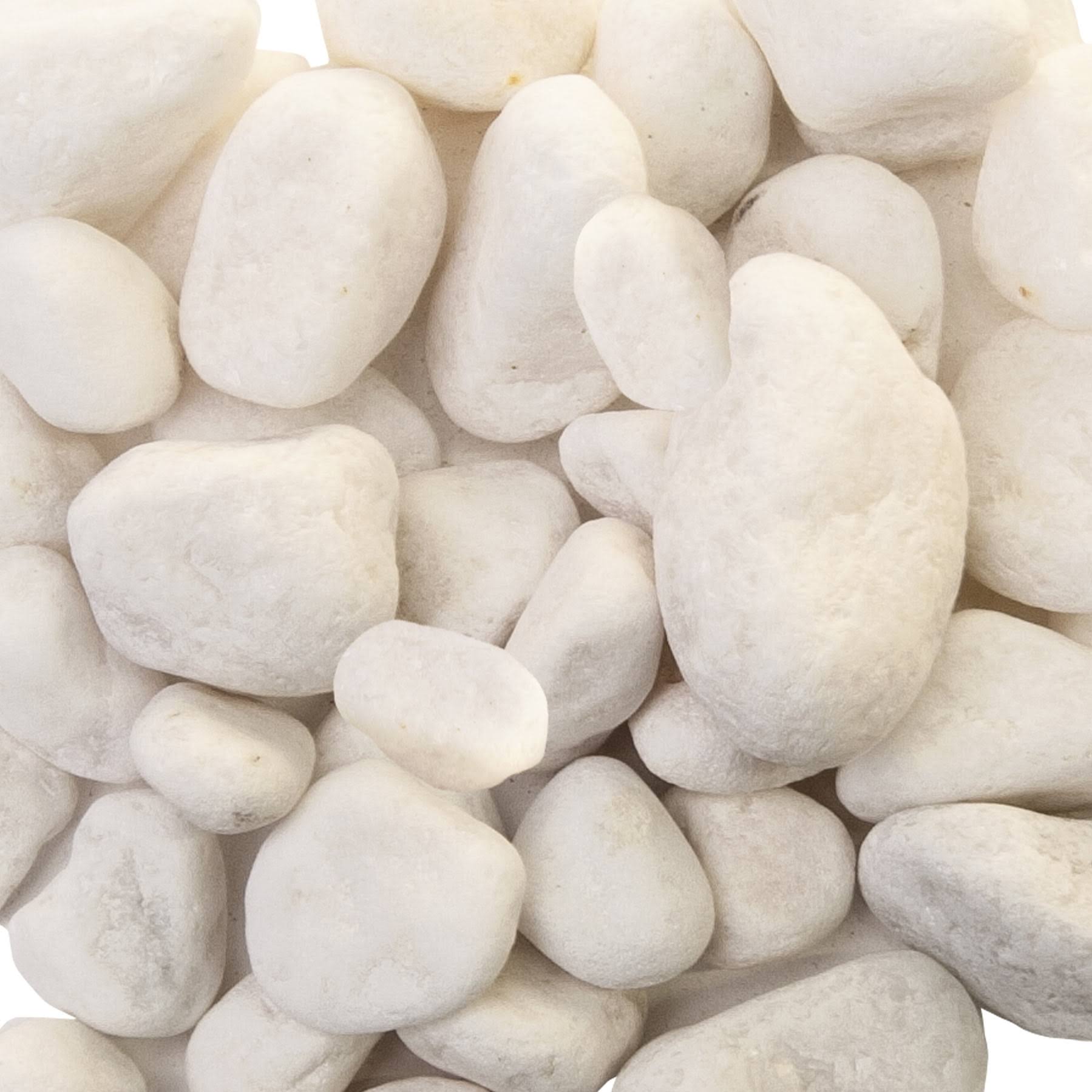 Akasha Decorative White Natural Rocks, 16 oz. Bag, Size: Assorted