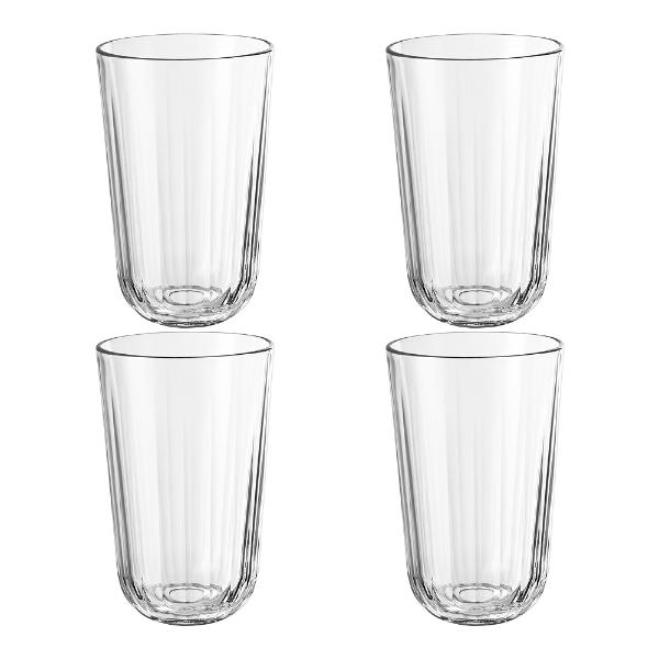 Facet drikkeglass 43 cl 4 stk