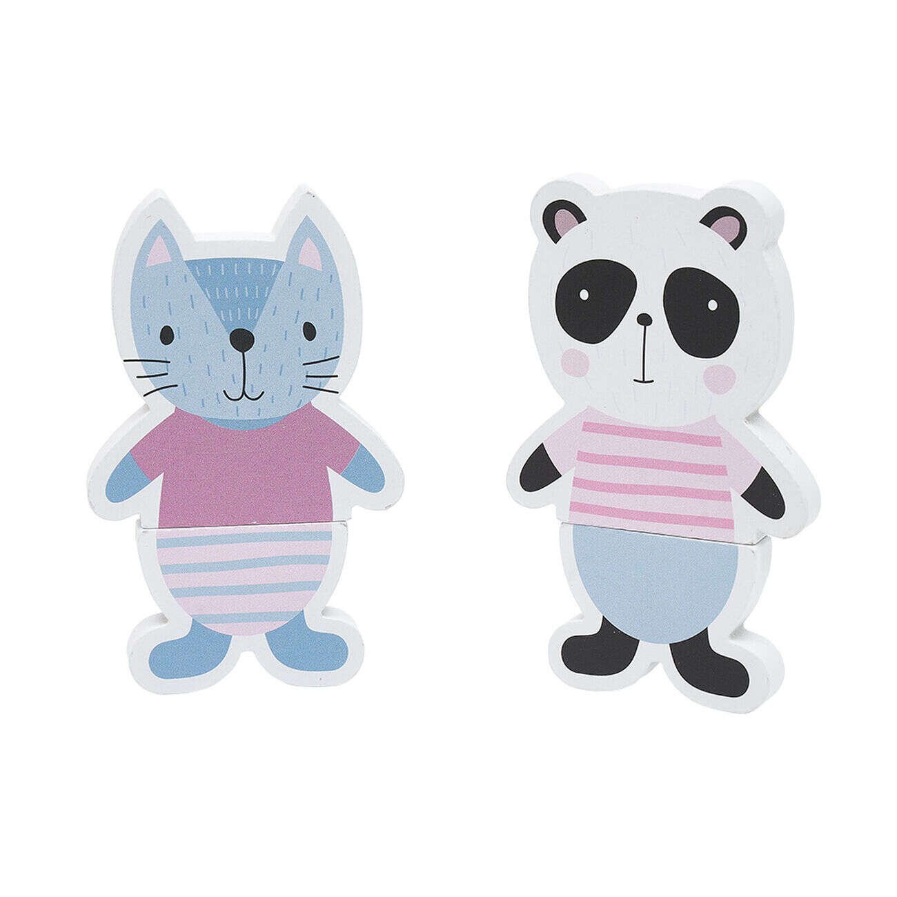 Puzzle magnétique animal en bois 8 pièces