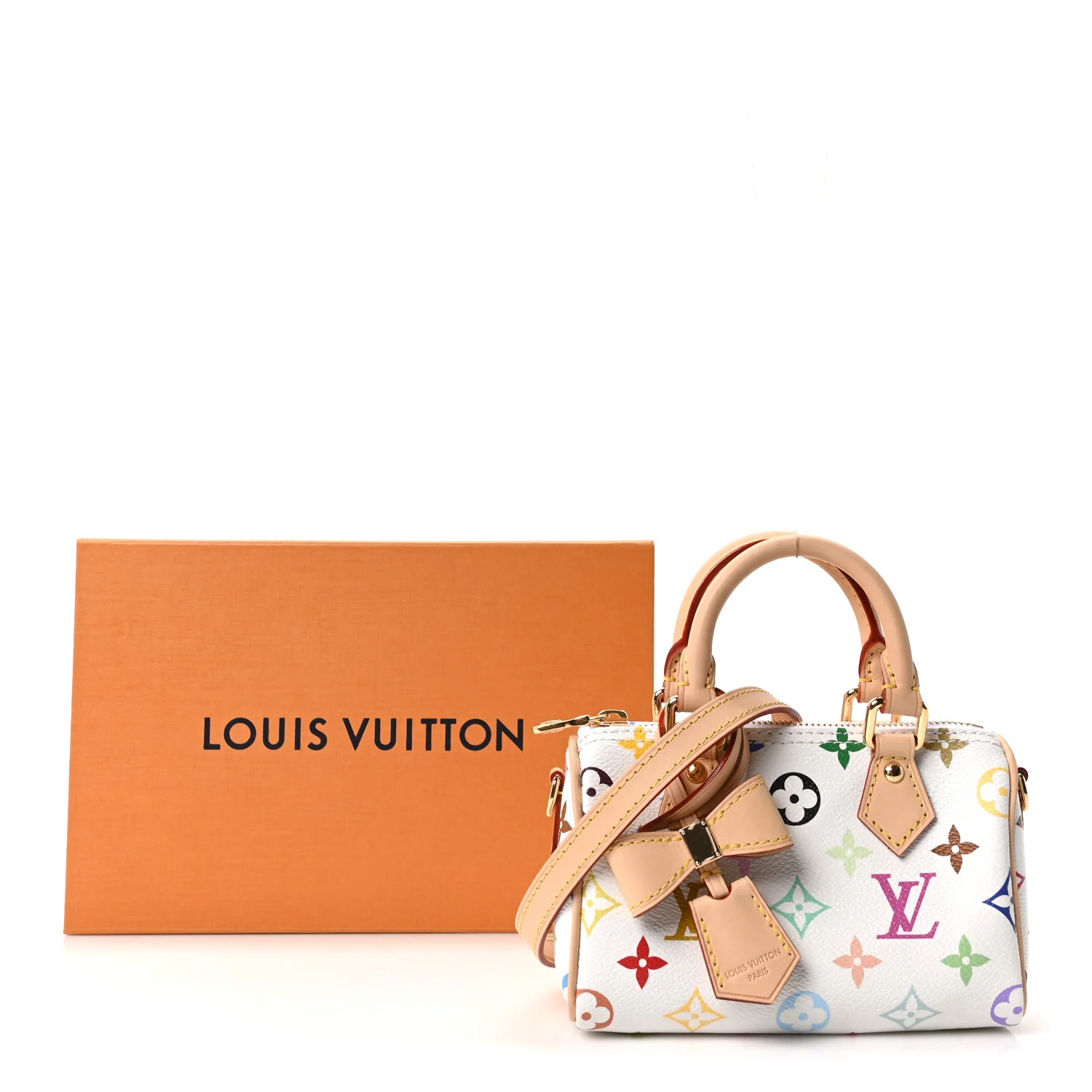LV X TM Monogram Multicolor Nano Speedy White
