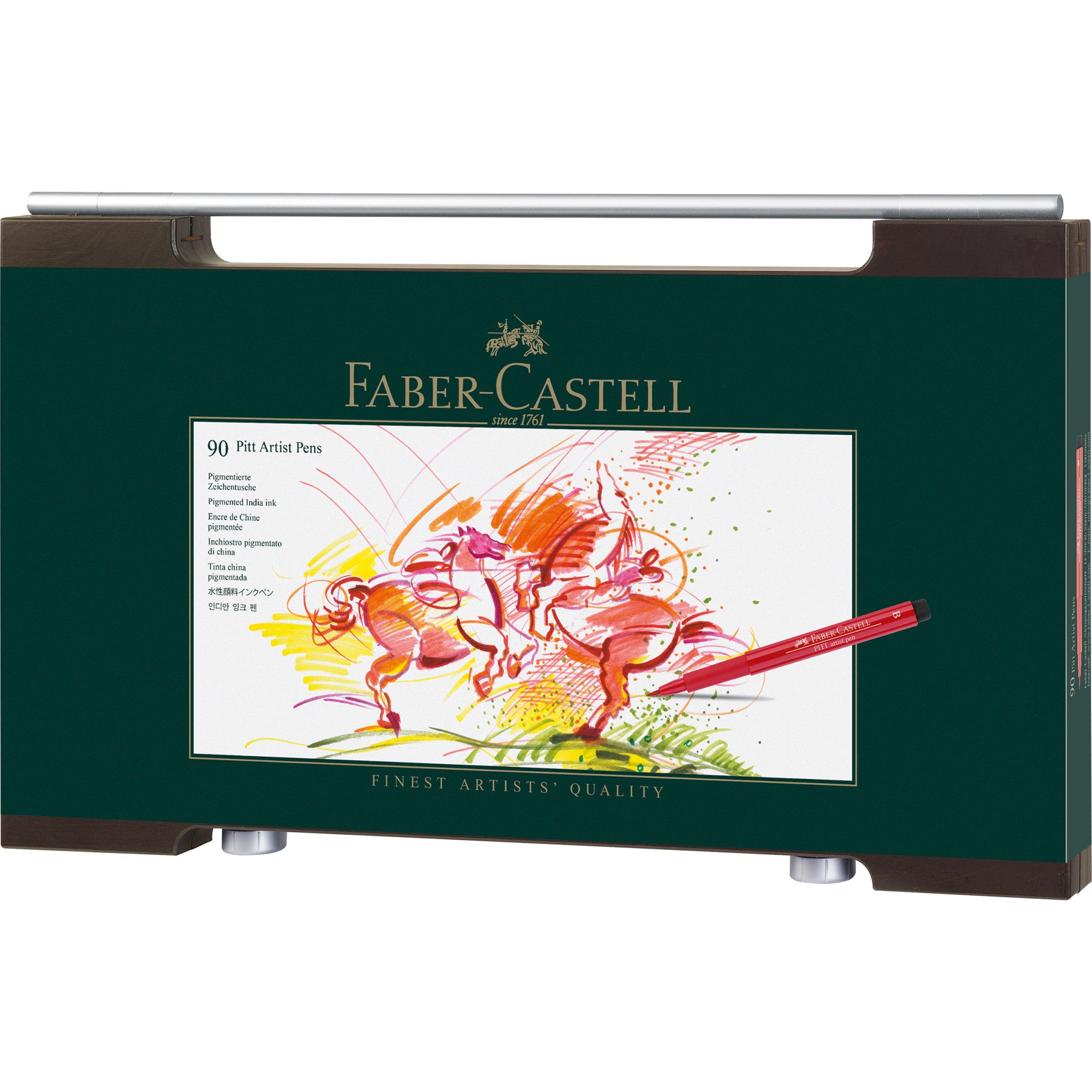 Stylo Pitt Artist, coffret en bois de 90 pièces - #167400