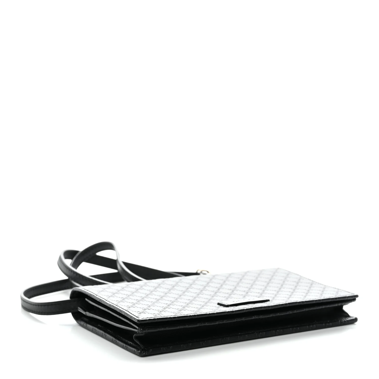 Soft Microguccissima Crossbody Wallet Black
