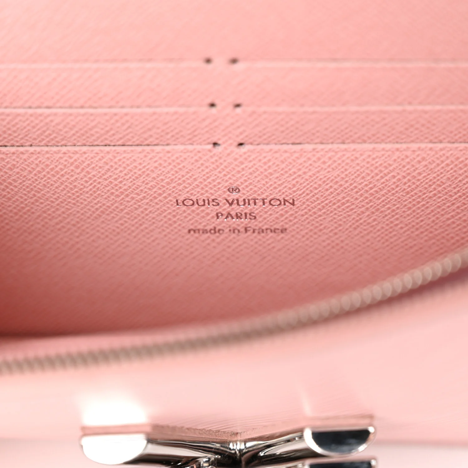 Epi Twist Belt Chain Wallet Rose Ballerine
