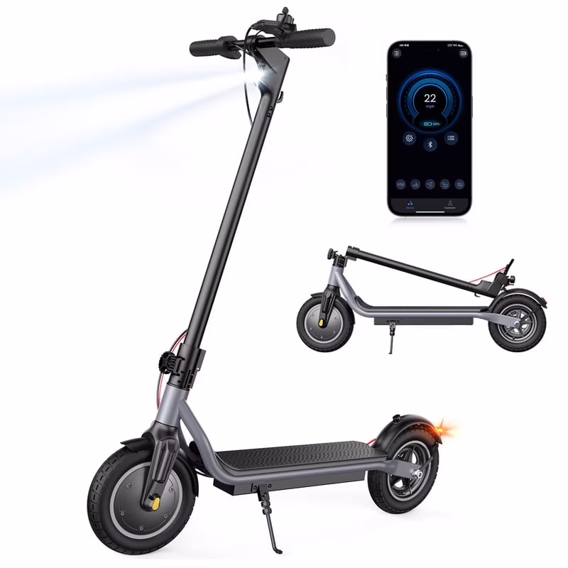 Electric Scooter Adult, 350W Motor, 21 Miles Long Range, 19 mph 8 5" Pneumatic tire Folding Commuter Electric Scooter for Adults Teens, Superior Performance Smart App Dual Braking(Black) Image 3