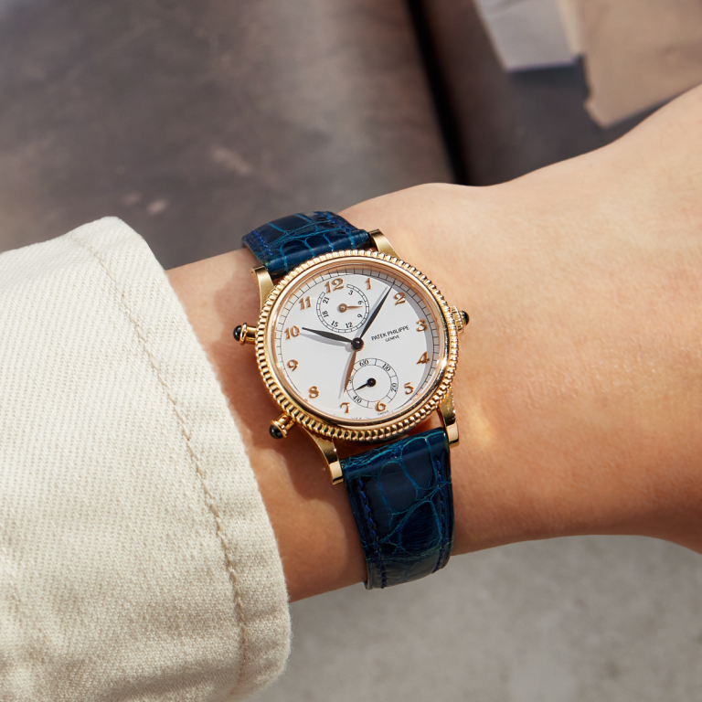 [Super Clone]PATEK PHILIPPE Travel Time Ladies Rose Gold White Dial Reference Number 4864R-001
