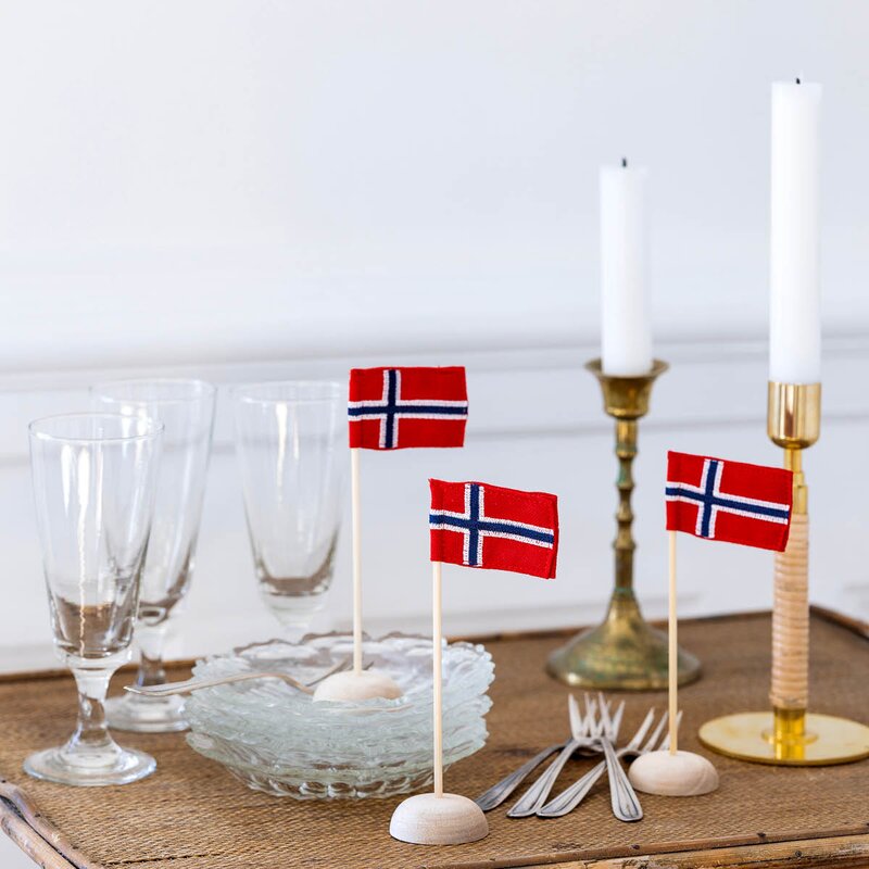 Nordic way bordflagg mini 15 cm 3 stk