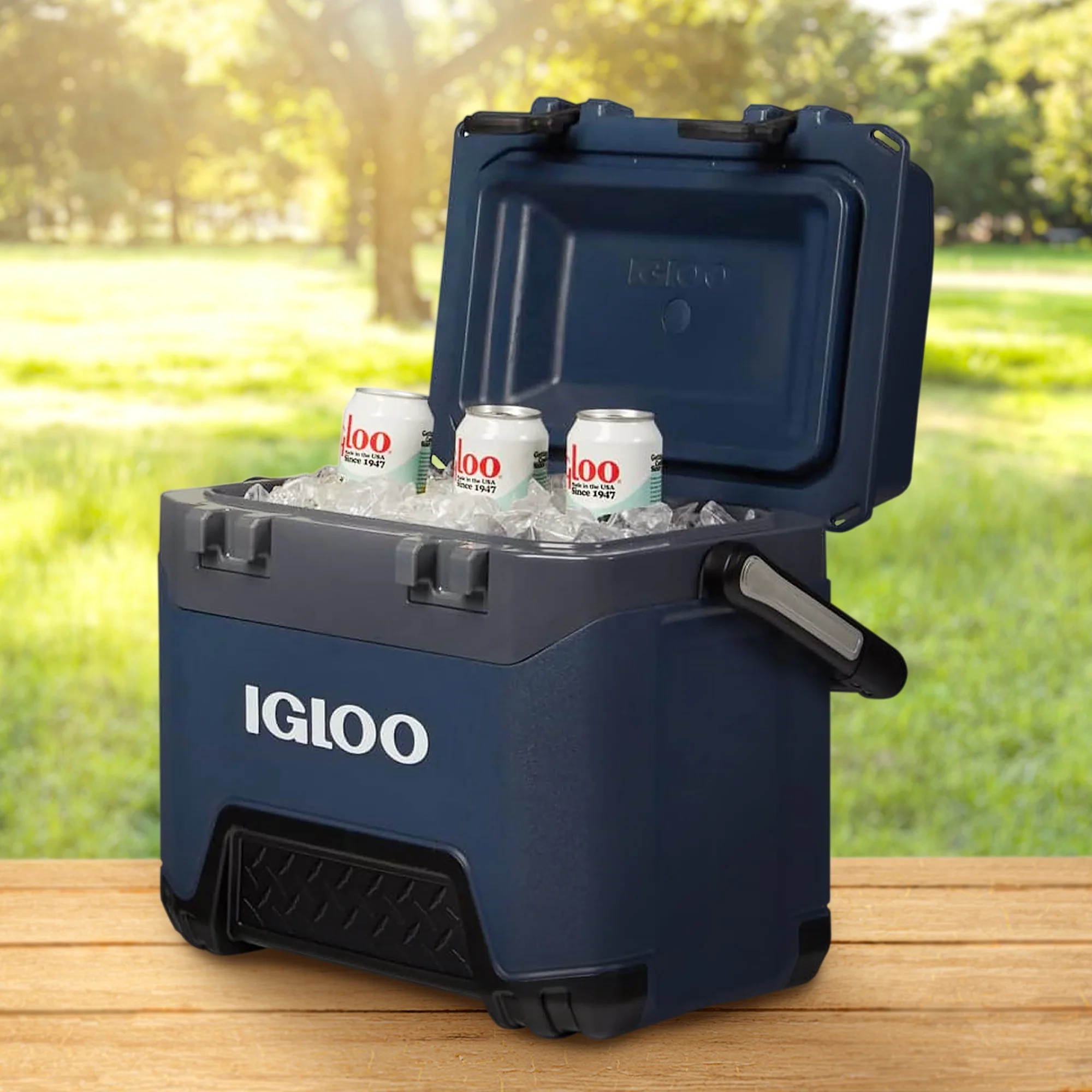 BMX 25 Quart Ice Chest Cooler with Cool Riser Technology, Rugged Blue(1) - Image 4