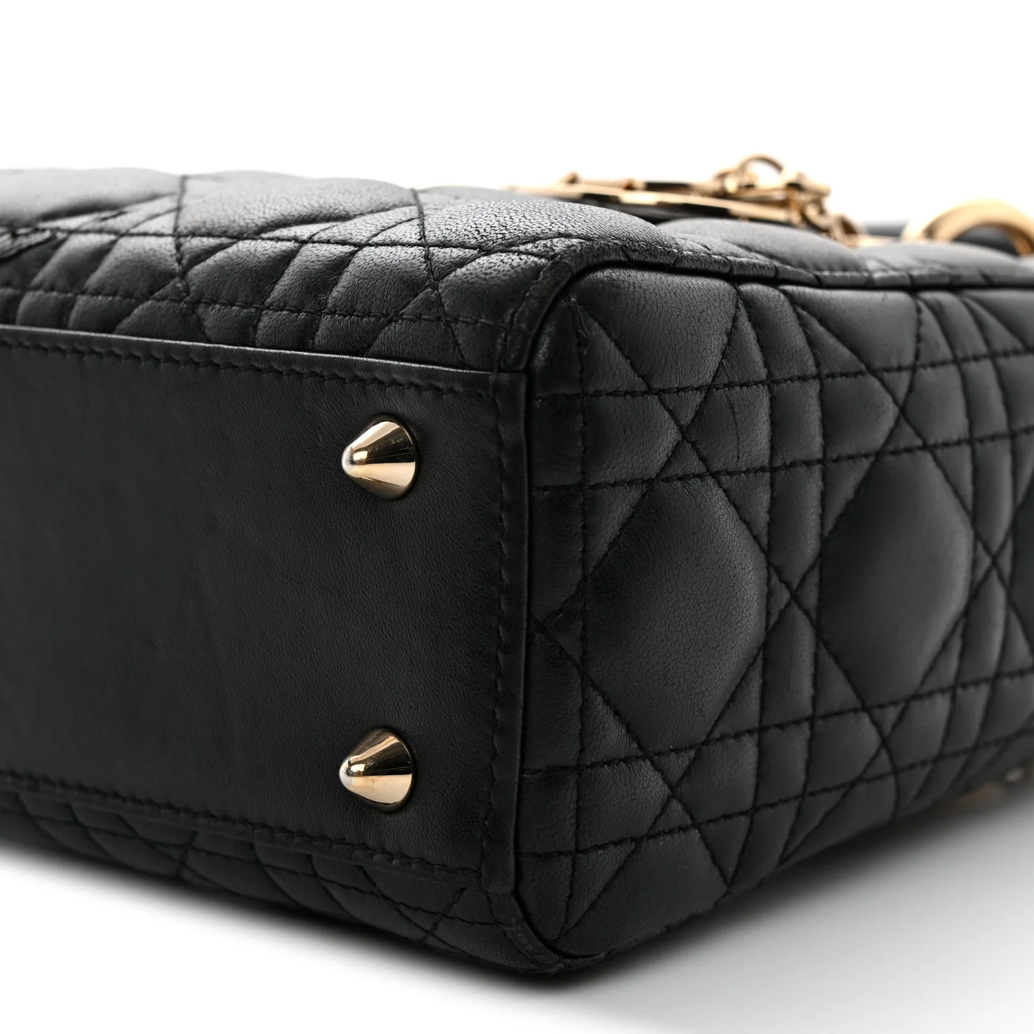 Lambskin Cannage Small My ABCDior Lady Dior Black