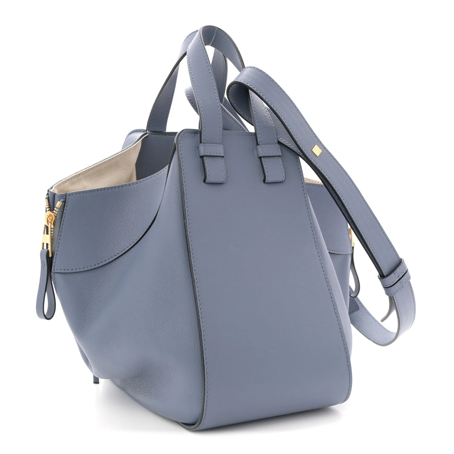 Calfskin Small Hammock Shoulder Bag Atlantic