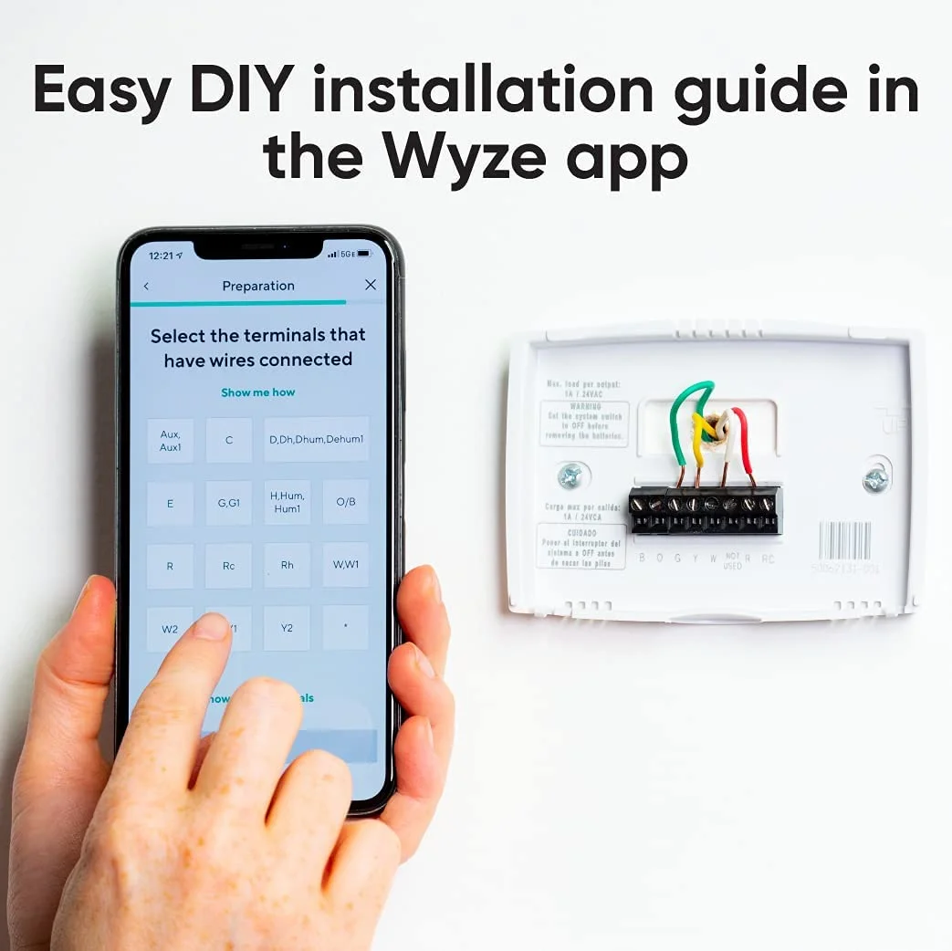 Smart Wifi Thermostat for Home with App Control Works with Alexa and Google Assistant, Black - Image 10