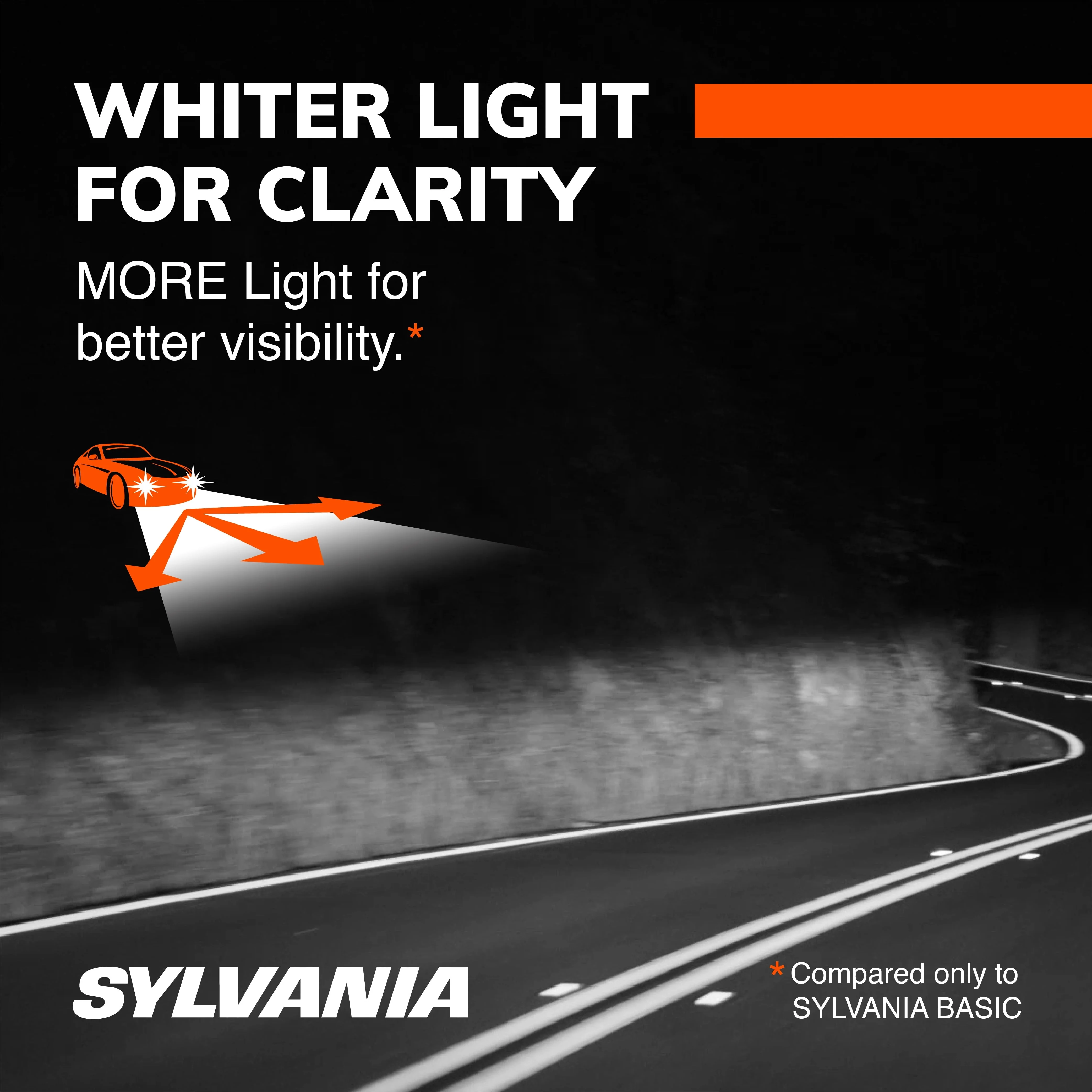 Sylvania H11 Silverstar Ultra Halogen Headlight Bulb, Pack of 2