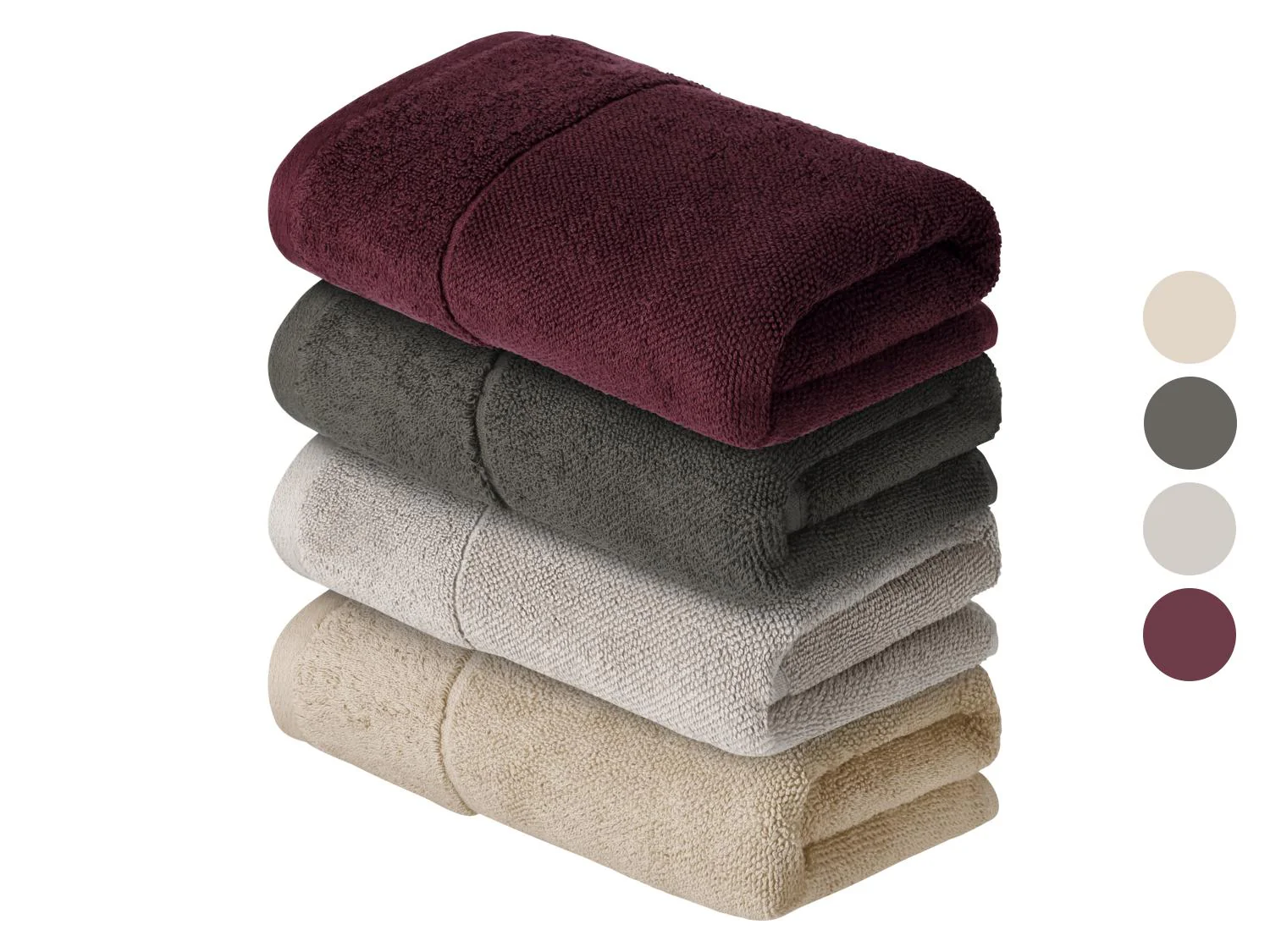 LIVARNO home Lot de 2 serviettes ponge