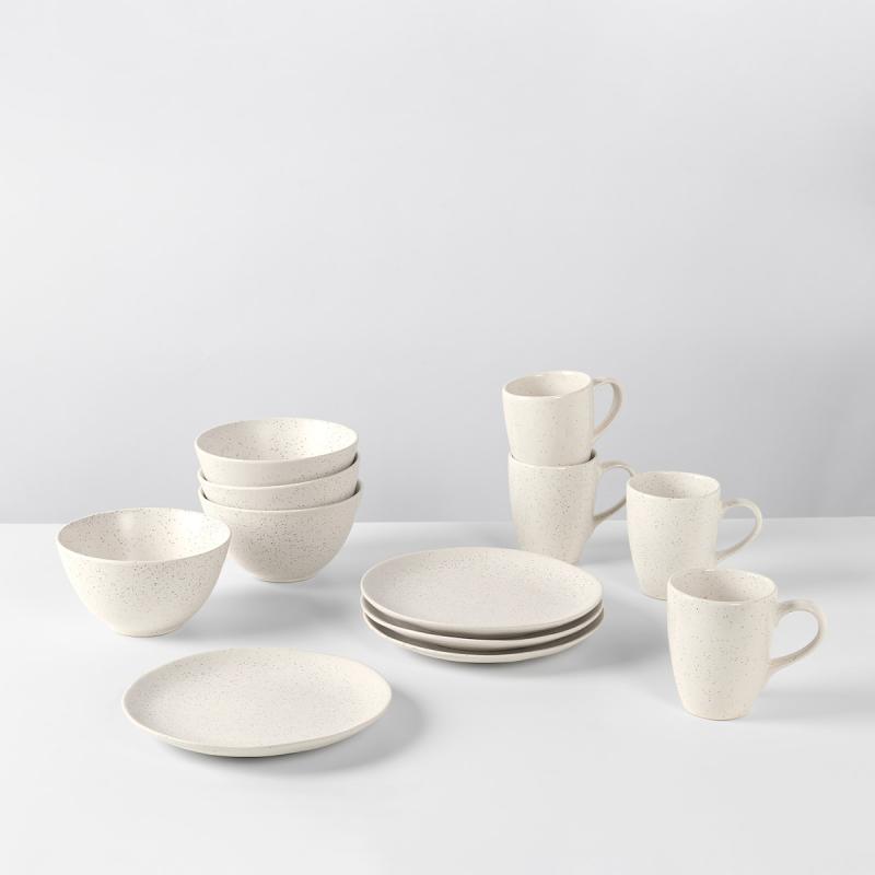 Nordic Vanilla skål 25 cm kremhvit