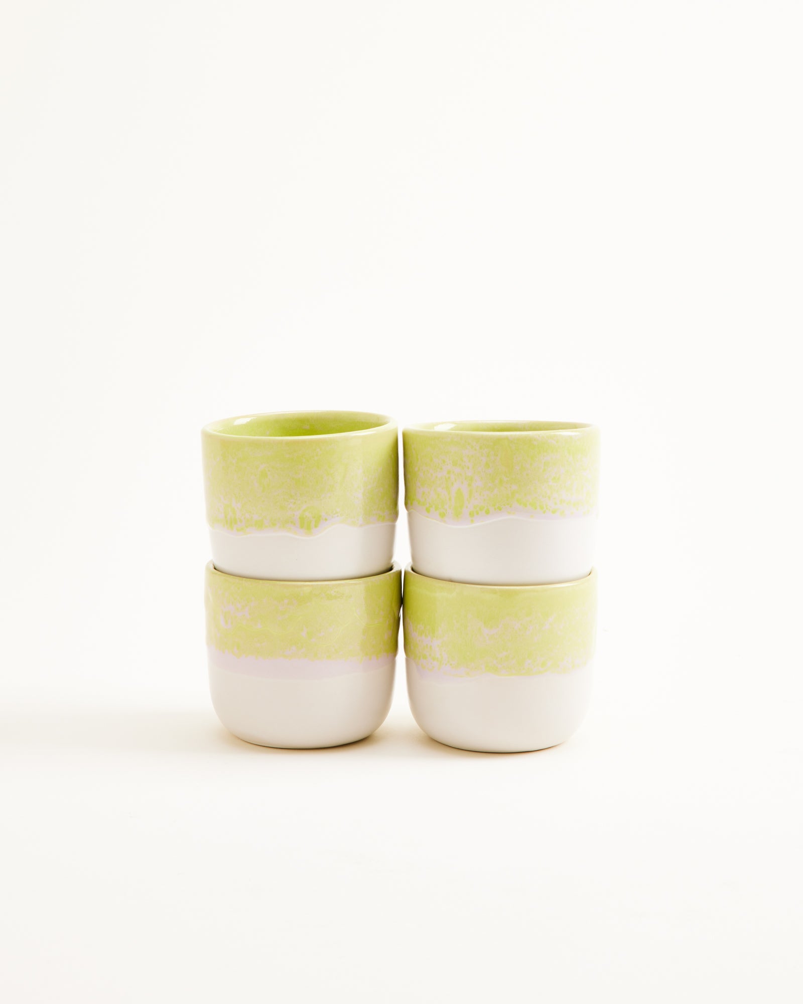 COIMBRA - SMALL CUP LIME SET OF 4