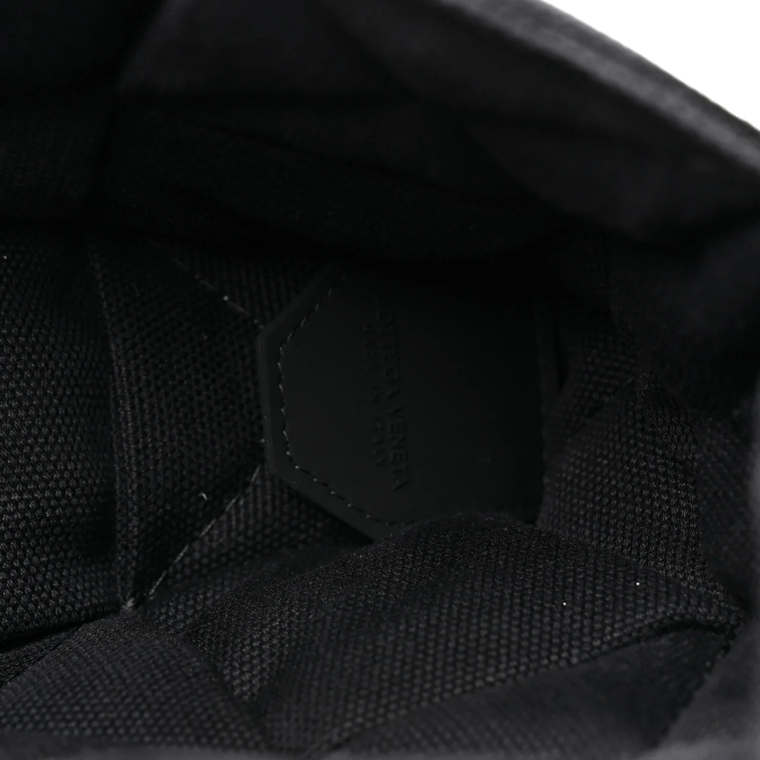 Denim Maxi Intrecciato Padded Tech Cassette Bag Black