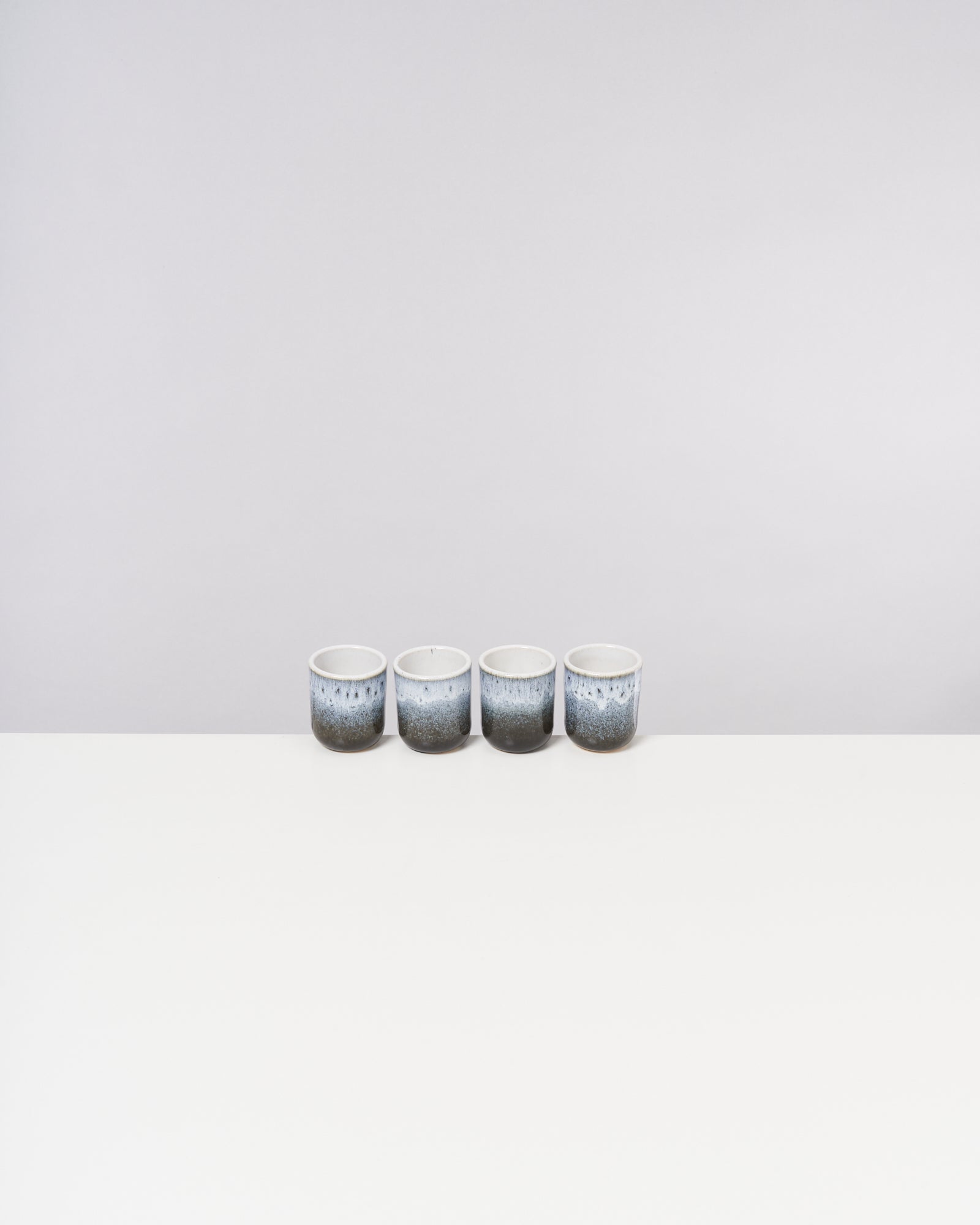 ALCACHOFRA - ESPRESSO CUP BLACK-BLUE SET OF 4