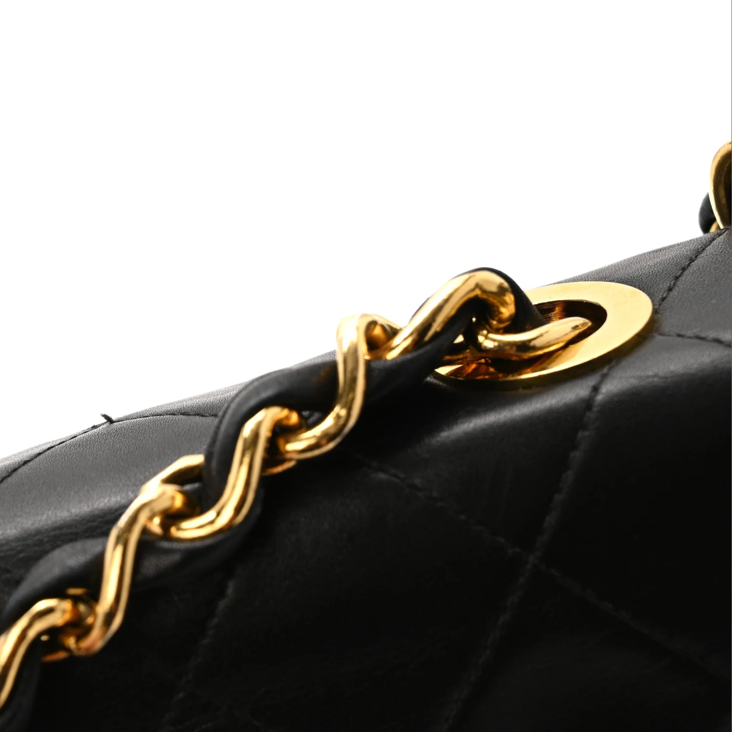 Lambskin Quilted XL Jumbo Single Flap Black