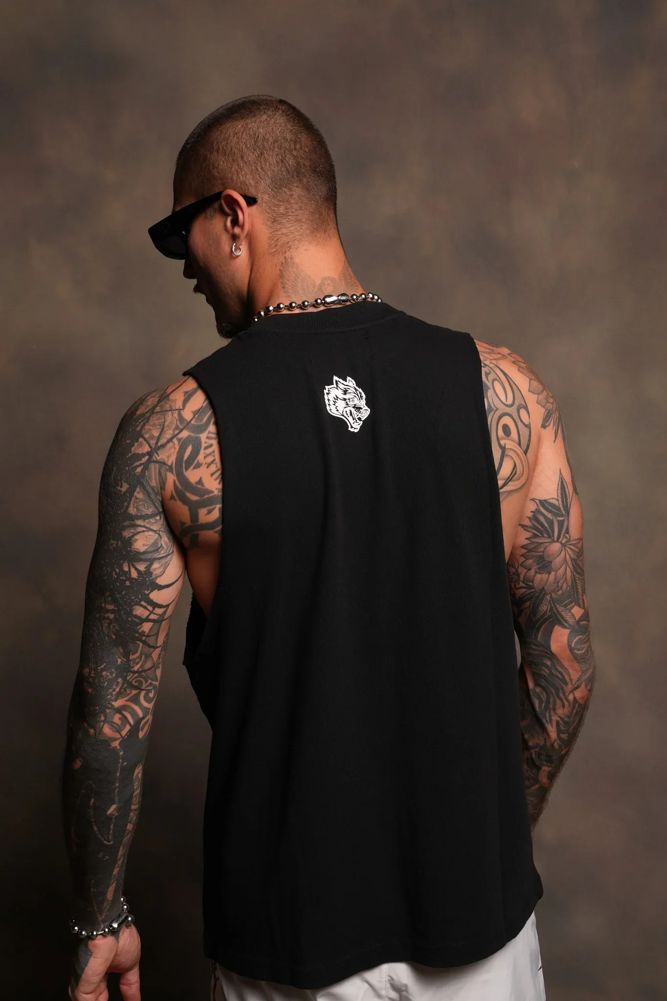 Dama De Las Rosas V2 Tommy Muscle Tee In Black