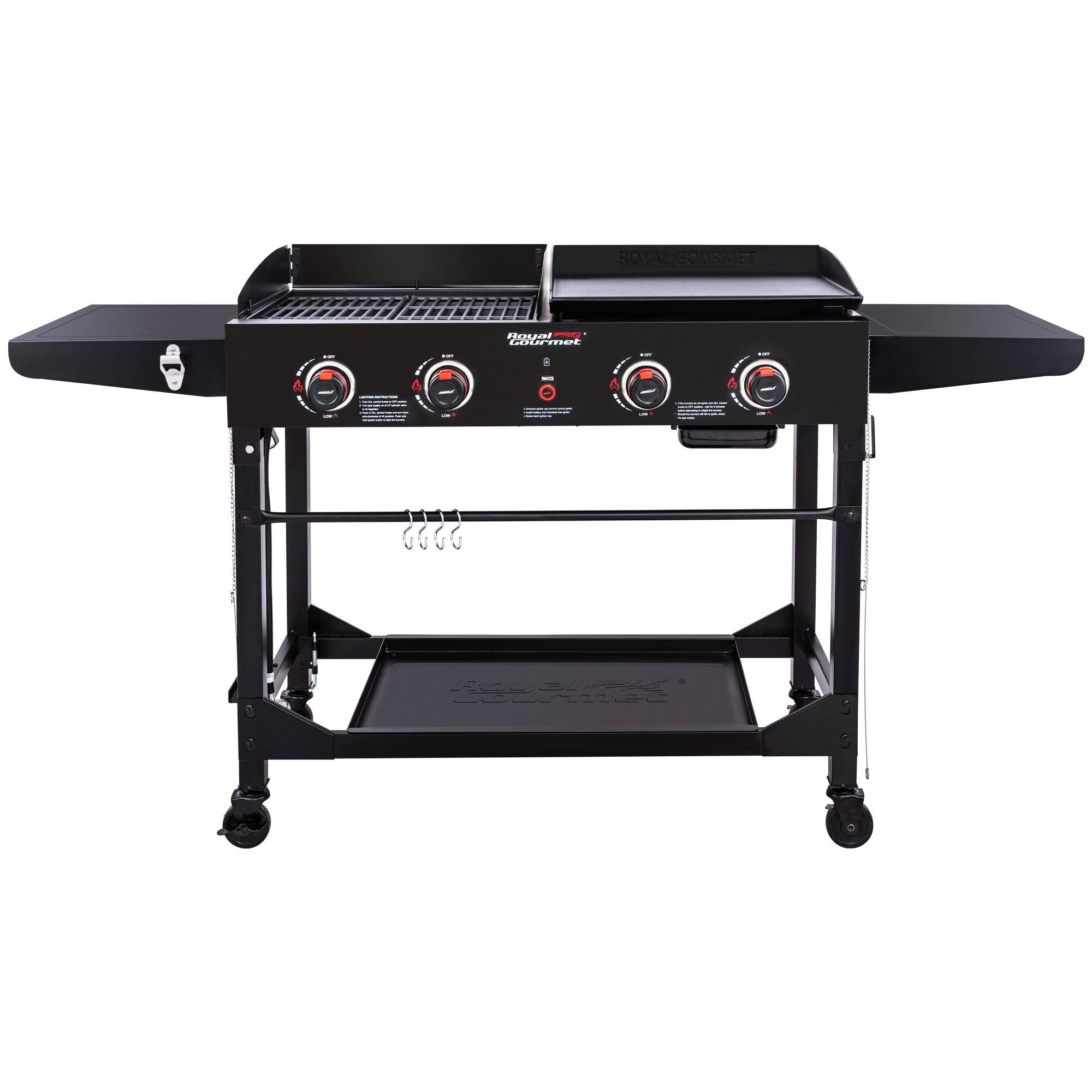 Royal Gourmet 4-Burner GD402 Portable Flat Top Gas Grill and Griddle Combo