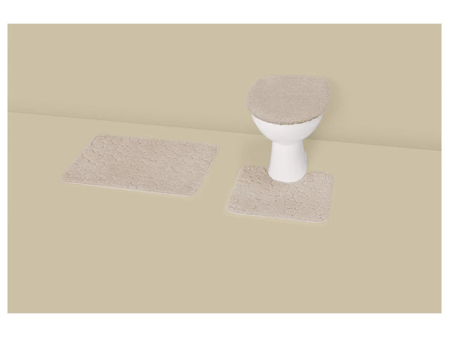 LIVARNO Set de 3 tapis de salle de bains