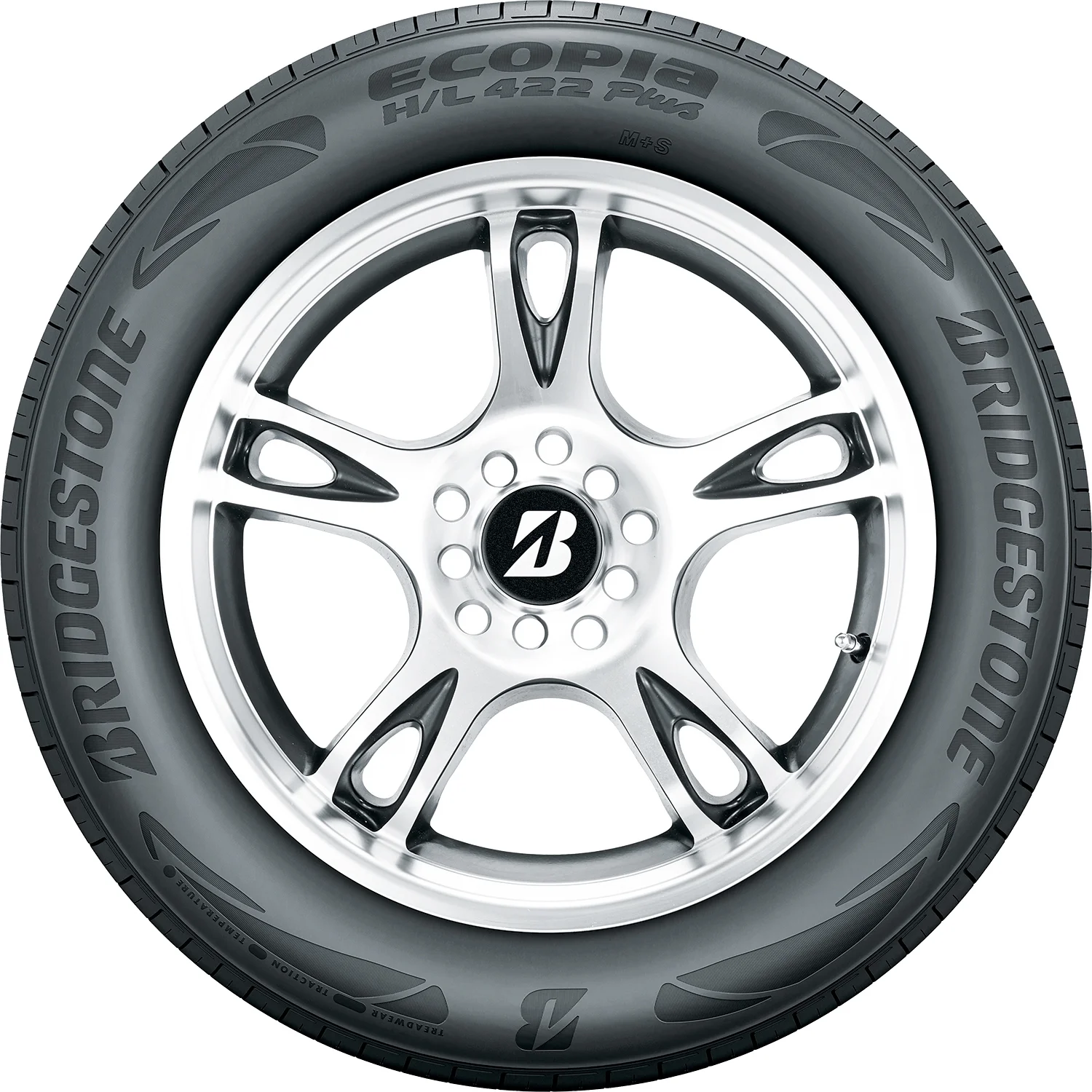 Pair of 2 (TWO) Bridgestone Ecopia H/L 422 Plus 225/55R19 99H (OE) A/S All-Season Tires